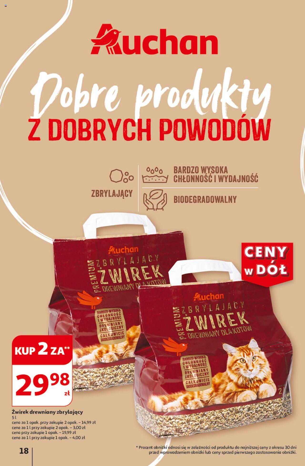 Auchan Ceny w dół Hipermarket Gazetka ważna od 18.07.2024 do 24.07.2024 strona 19