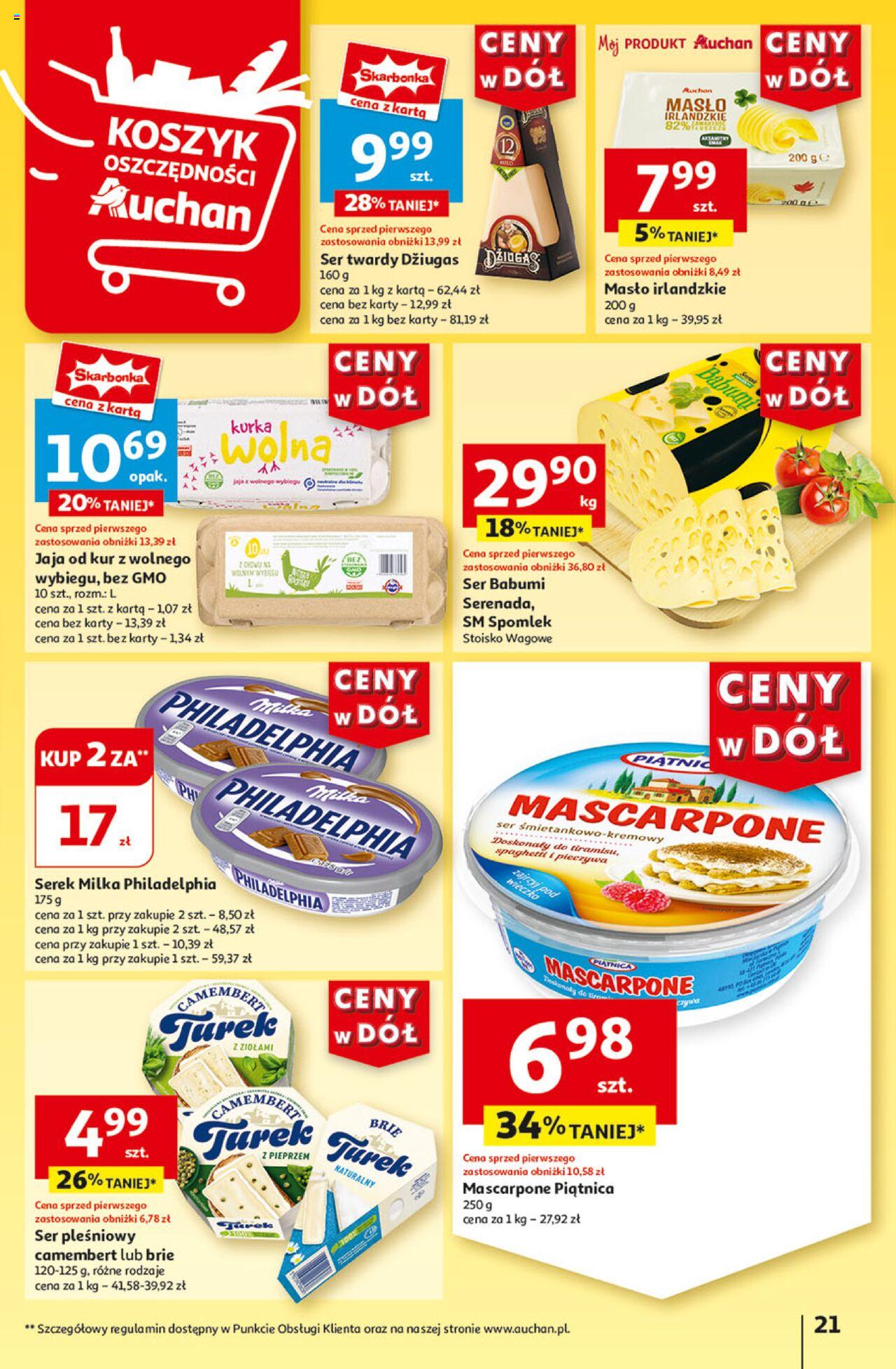 Auchan Ceny w dół Hipermarket Gazetka ważna od 18.07.2024 do 24.07.2024 strona 22