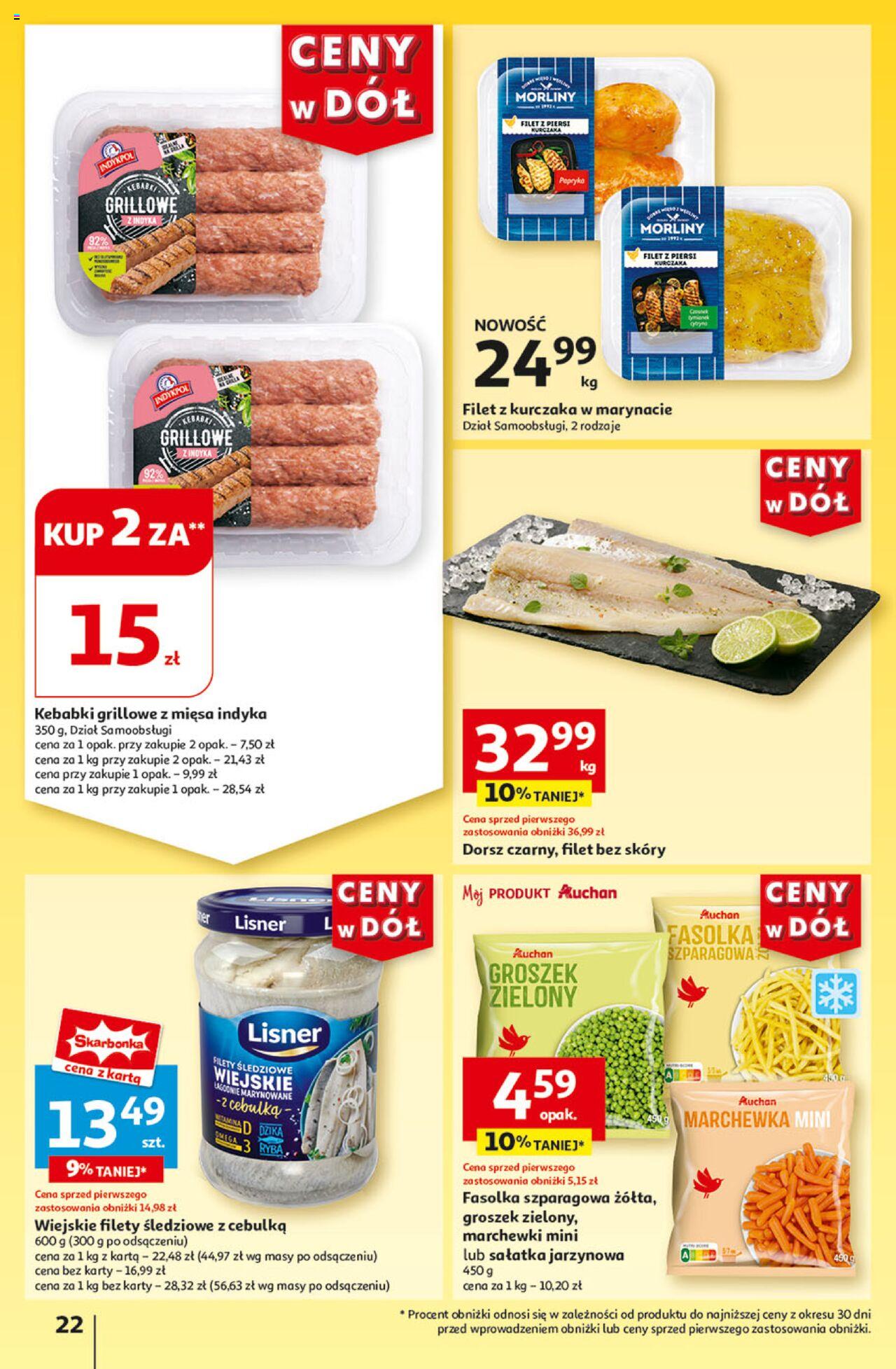 Auchan Ceny w dół Hipermarket Gazetka ważna od 18.07.2024 do 24.07.2024 strona 23