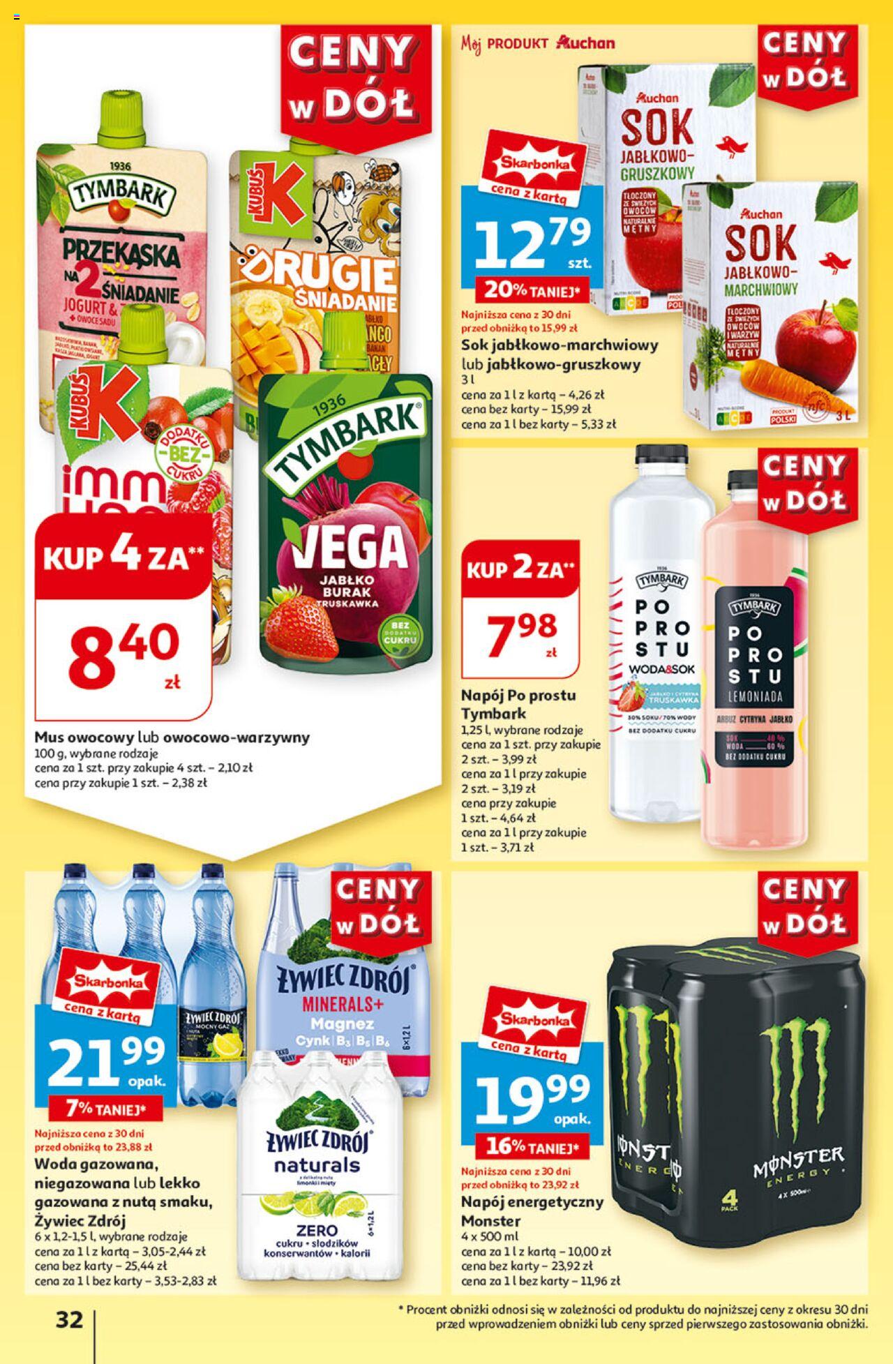 Auchan Ceny w dół Hipermarket Gazetka ważna od 18.07.2024 do 24.07.2024 strona 33