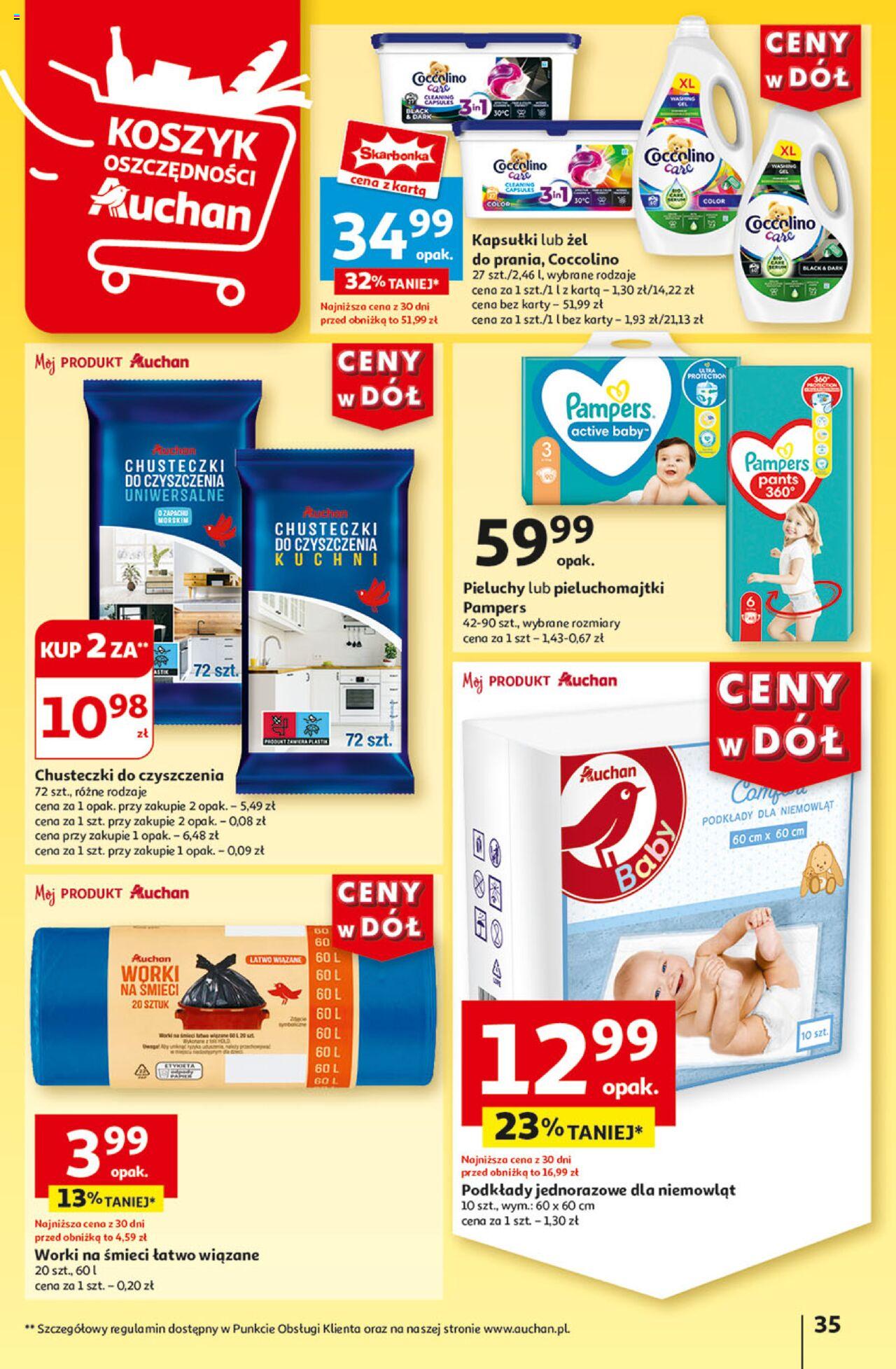 Auchan Ceny w dół Hipermarket Gazetka ważna od 18.07.2024 do 24.07.2024 strona 36