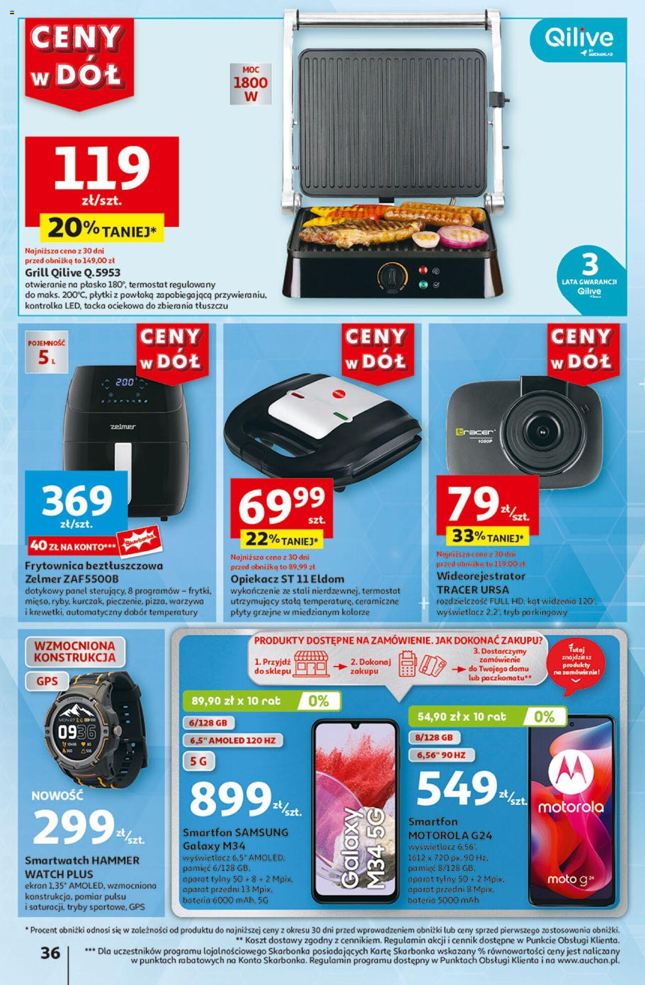 Auchan Ceny w dół Hipermarket Gazetka ważna od 18.07.2024 do 24.07.2024 strona 42