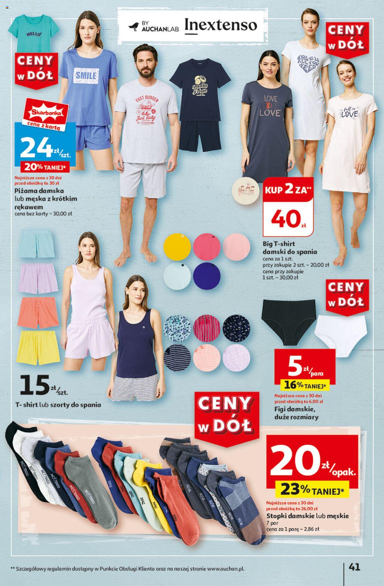 Auchan Ceny w dół Hipermarket Gazetka ważna od 18.07.2024 do 24.07.2024 strona 47