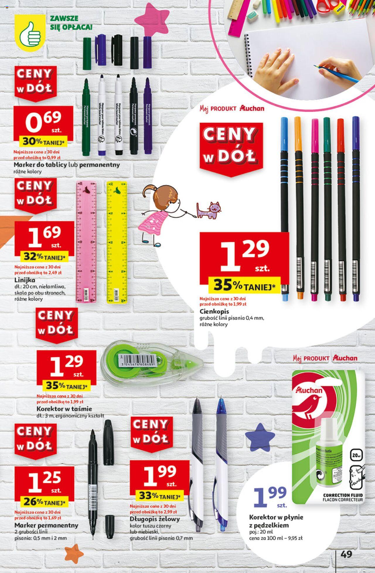 Auchan Ceny w dół Hipermarket Gazetka ważna od 18.07.2024 do 24.07.2024 strona 55