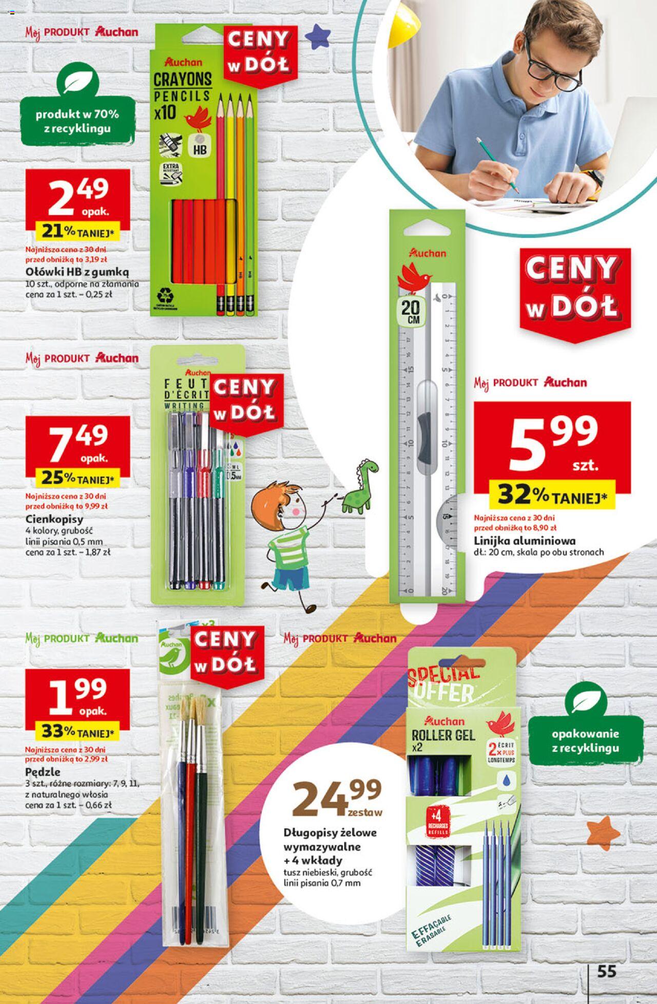 Auchan Ceny w dół Hipermarket Gazetka ważna od 18.07.2024 do 24.07.2024 strona 61