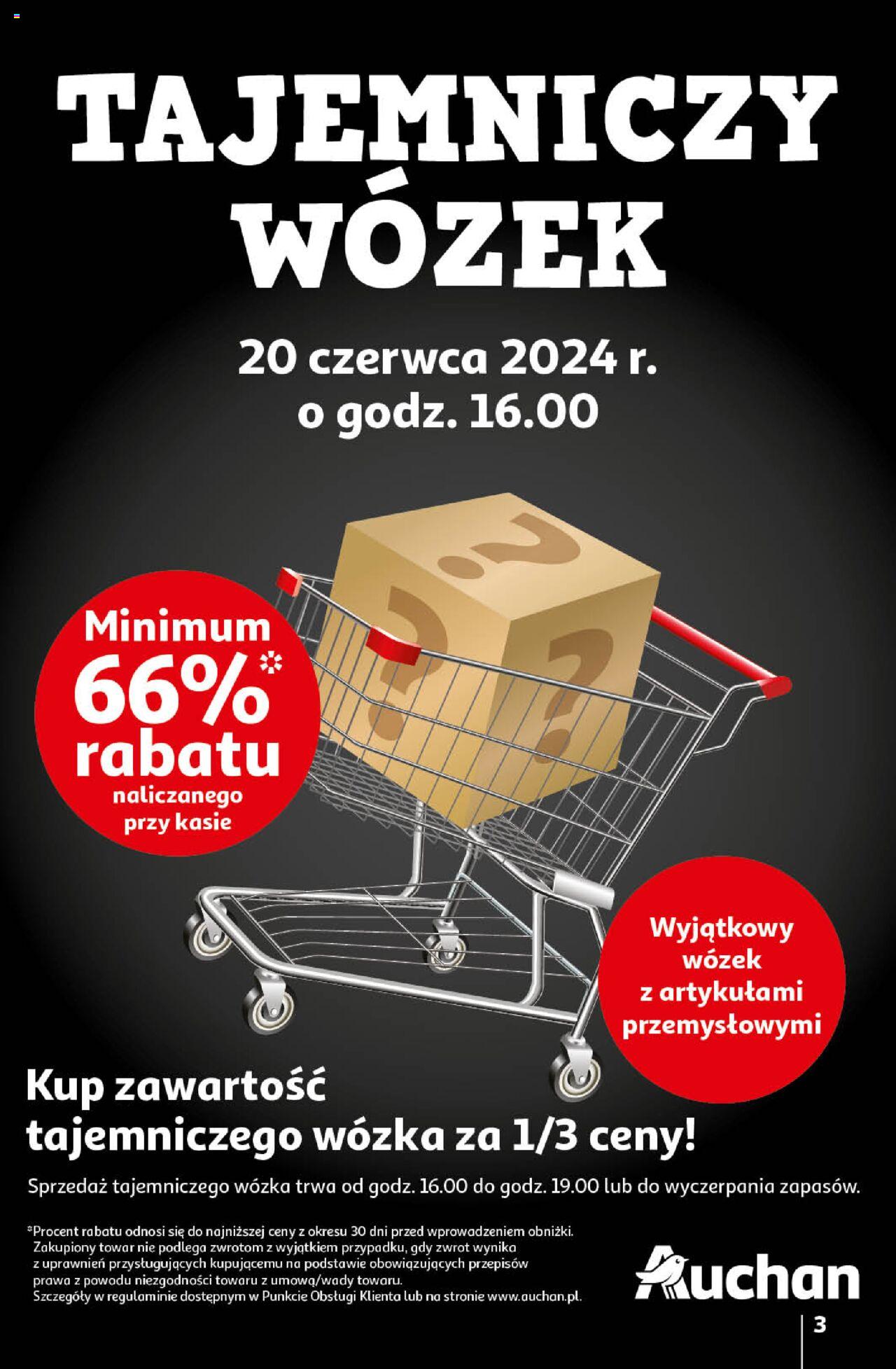 Auchan Ceny w dół Hipermarket Gazetka ważna od 20.06.2024 do 26.06.2024 strona 3