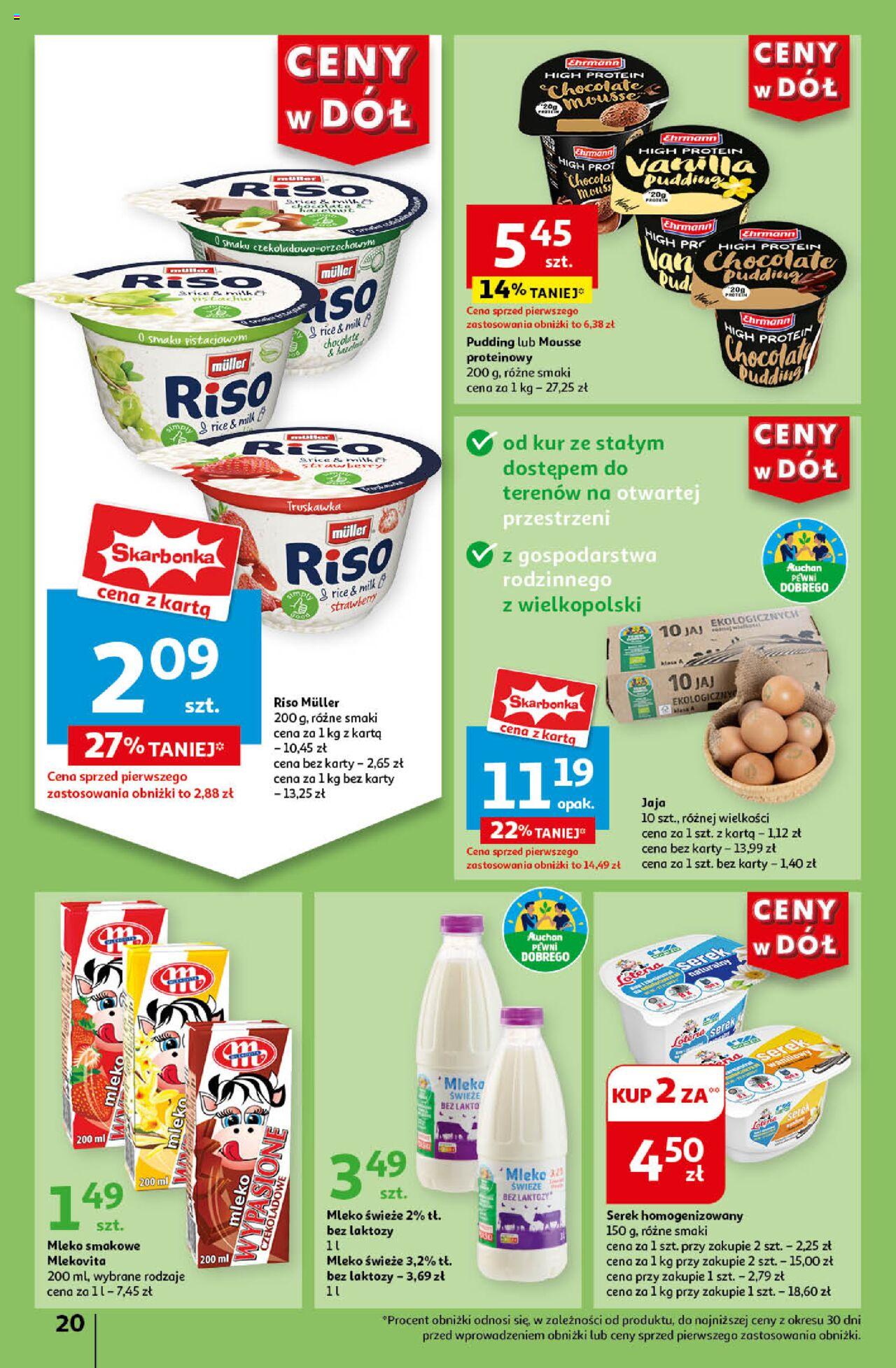 Auchan Ceny w dół Hipermarket Gazetka ważna od 20.06.2024 do 26.06.2024 strona 22