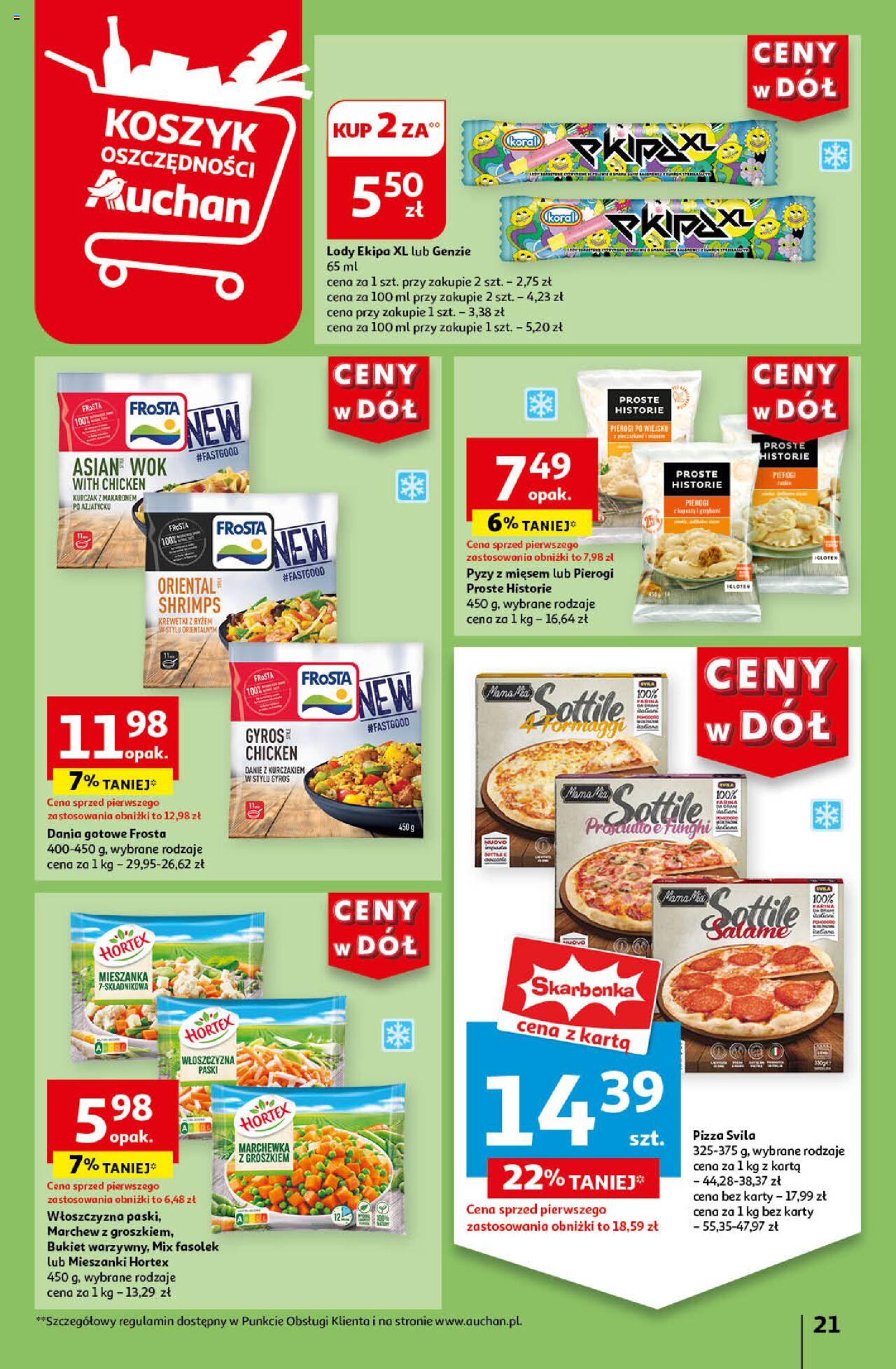 Auchan Ceny w dół Hipermarket Gazetka ważna od 20.06.2024 do 26.06.2024 strona 23