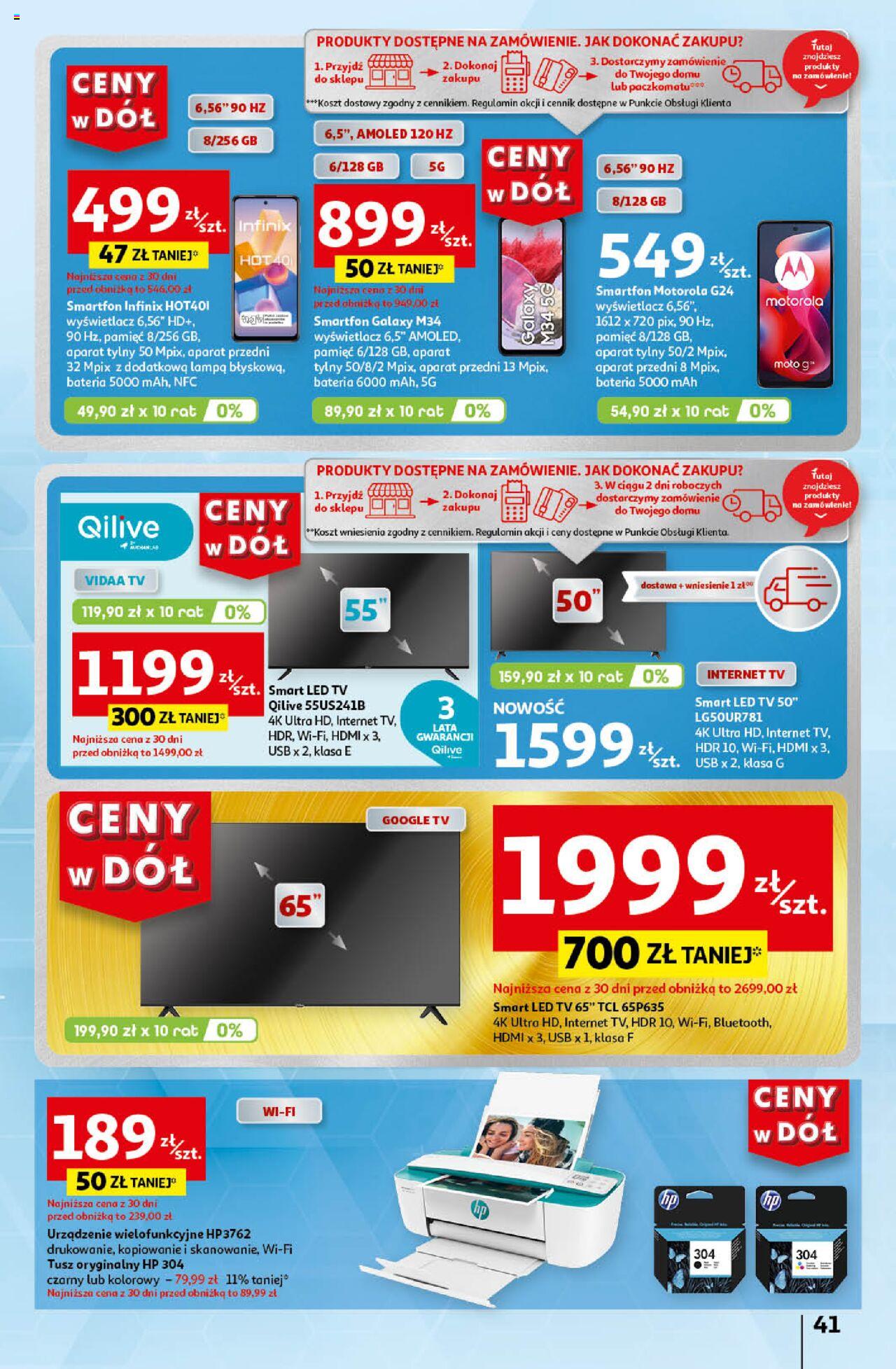 Auchan Ceny w dół Hipermarket Gazetka ważna od 20.06.2024 do 26.06.2024 strona 49
