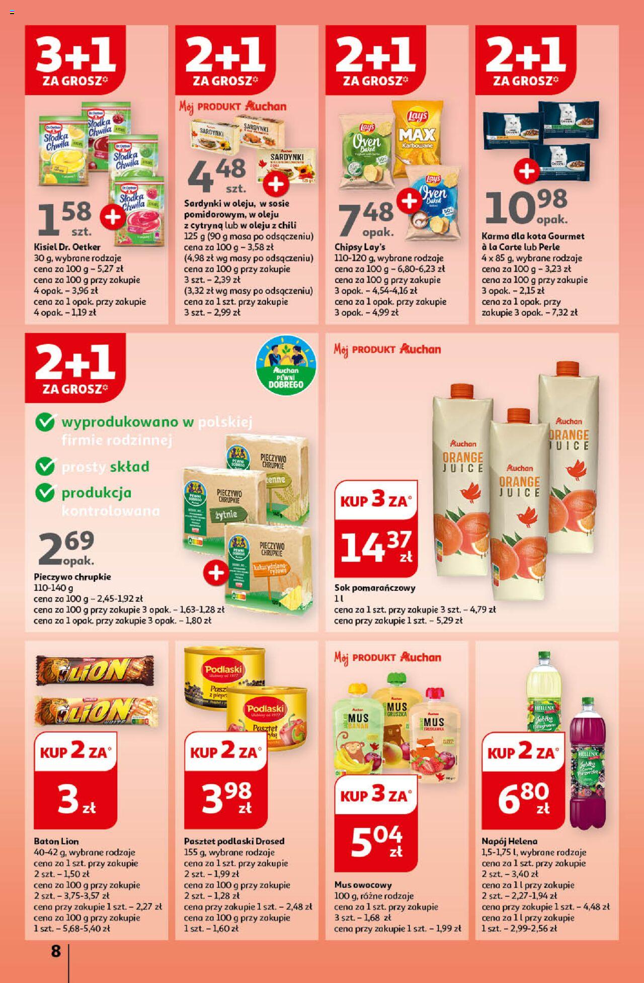 Auchan Ceny w dół Hipermarket Gazetka ważna od 20.06.2024 do 26.06.2024 strona 10