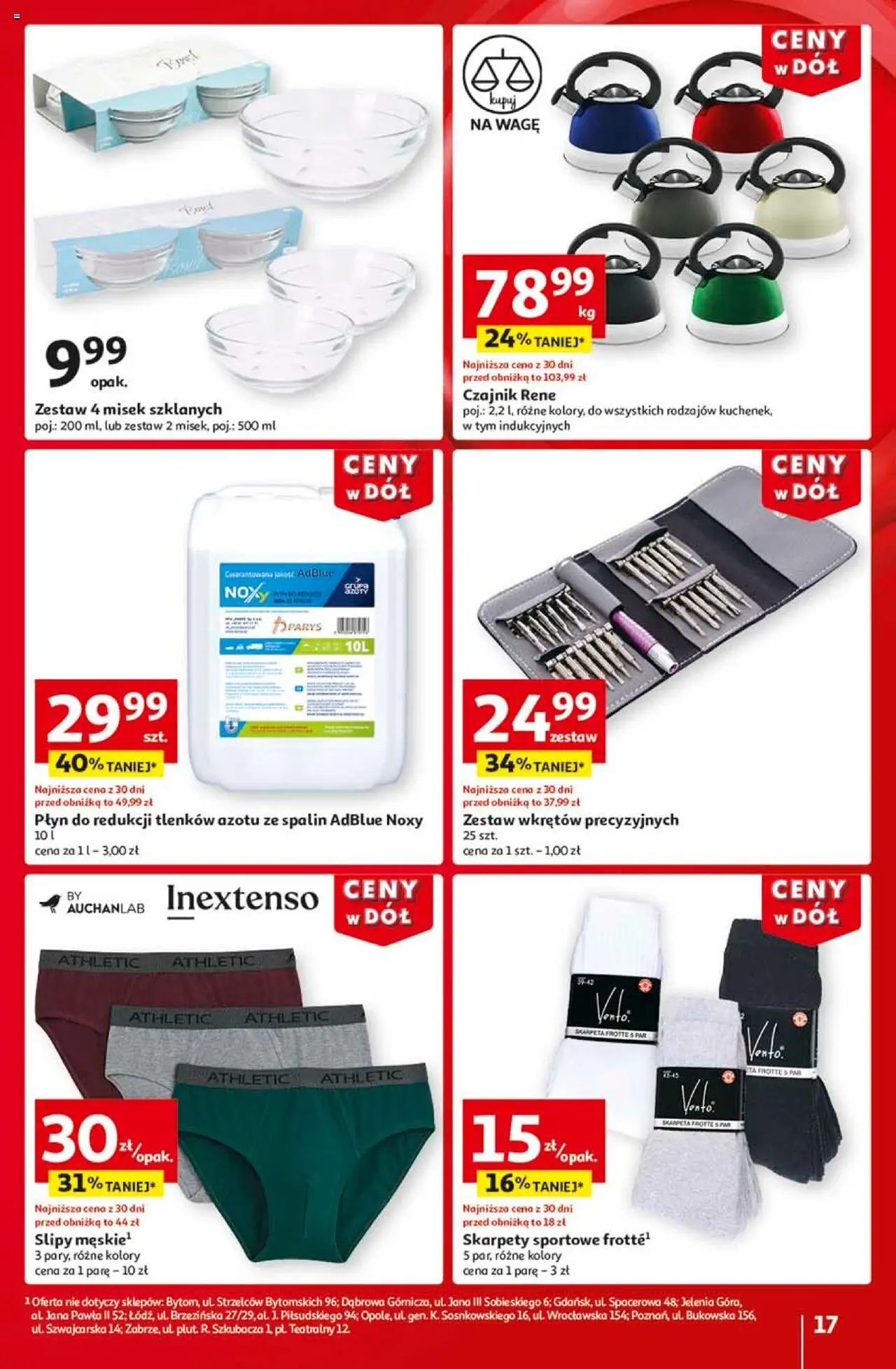 Auchan Ceny w dół Hipermarket Gazetka ważna od 23.01.2025 do 29.01.2025 strona 19
