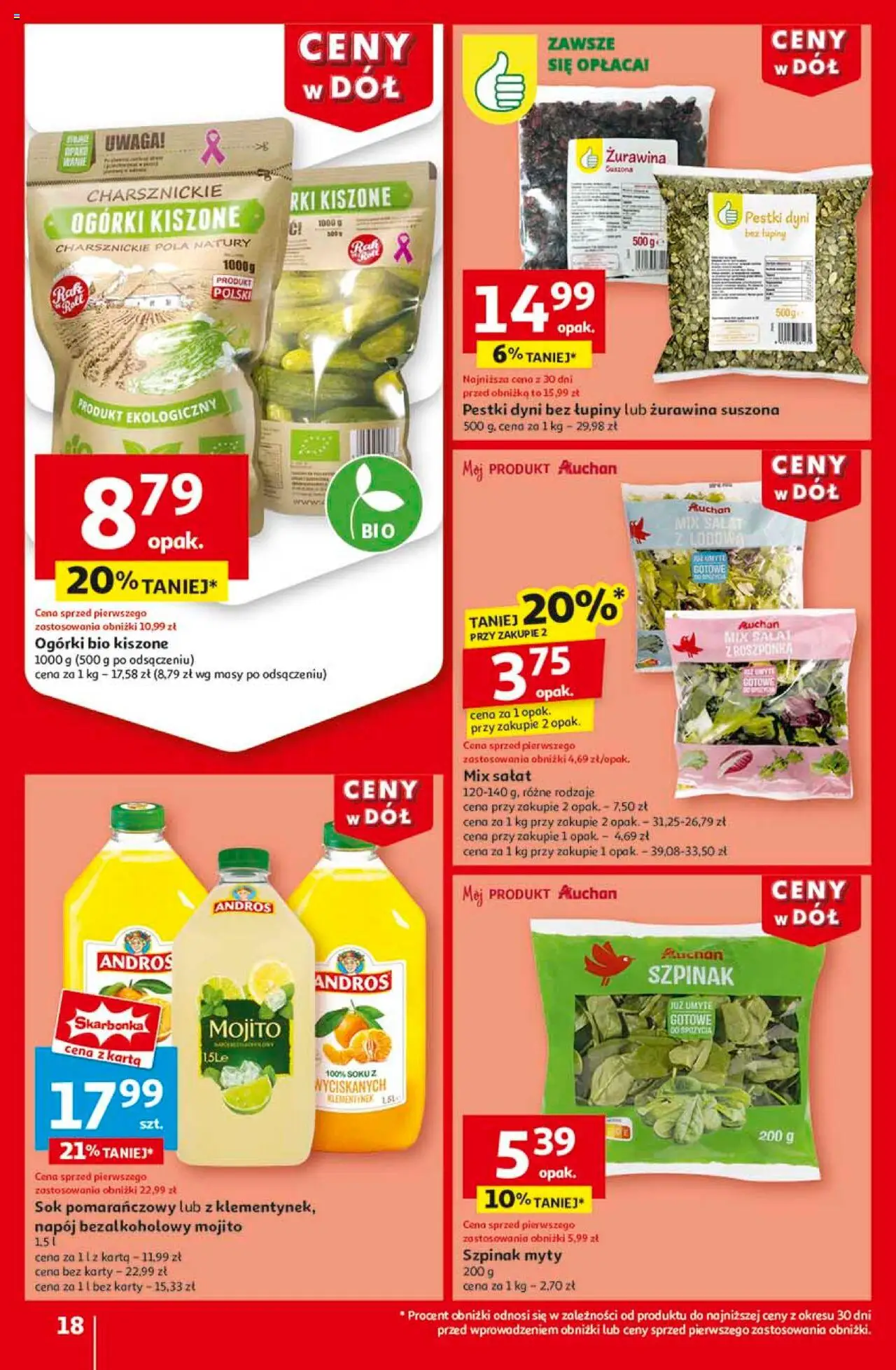 Auchan Ceny w dół Hipermarket Gazetka ważna od 23.01.2025 do 29.01.2025 strona 20