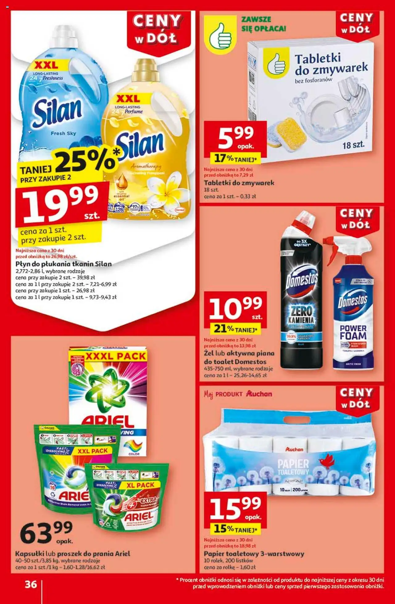 Auchan Ceny w dół Hipermarket Gazetka ważna od 23.01.2025 do 29.01.2025 strona 36