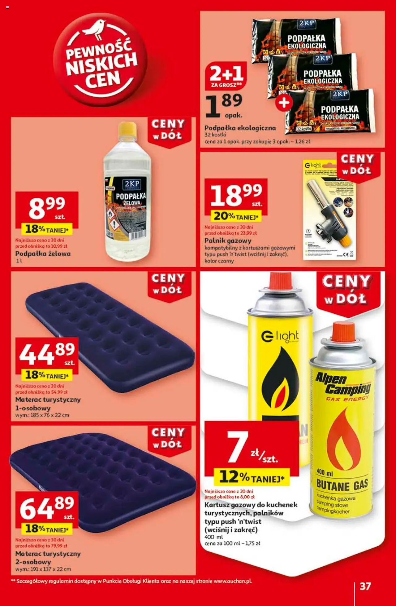 Auchan Ceny w dół Hipermarket Gazetka ważna od 23.01.2025 do 29.01.2025 strona 37