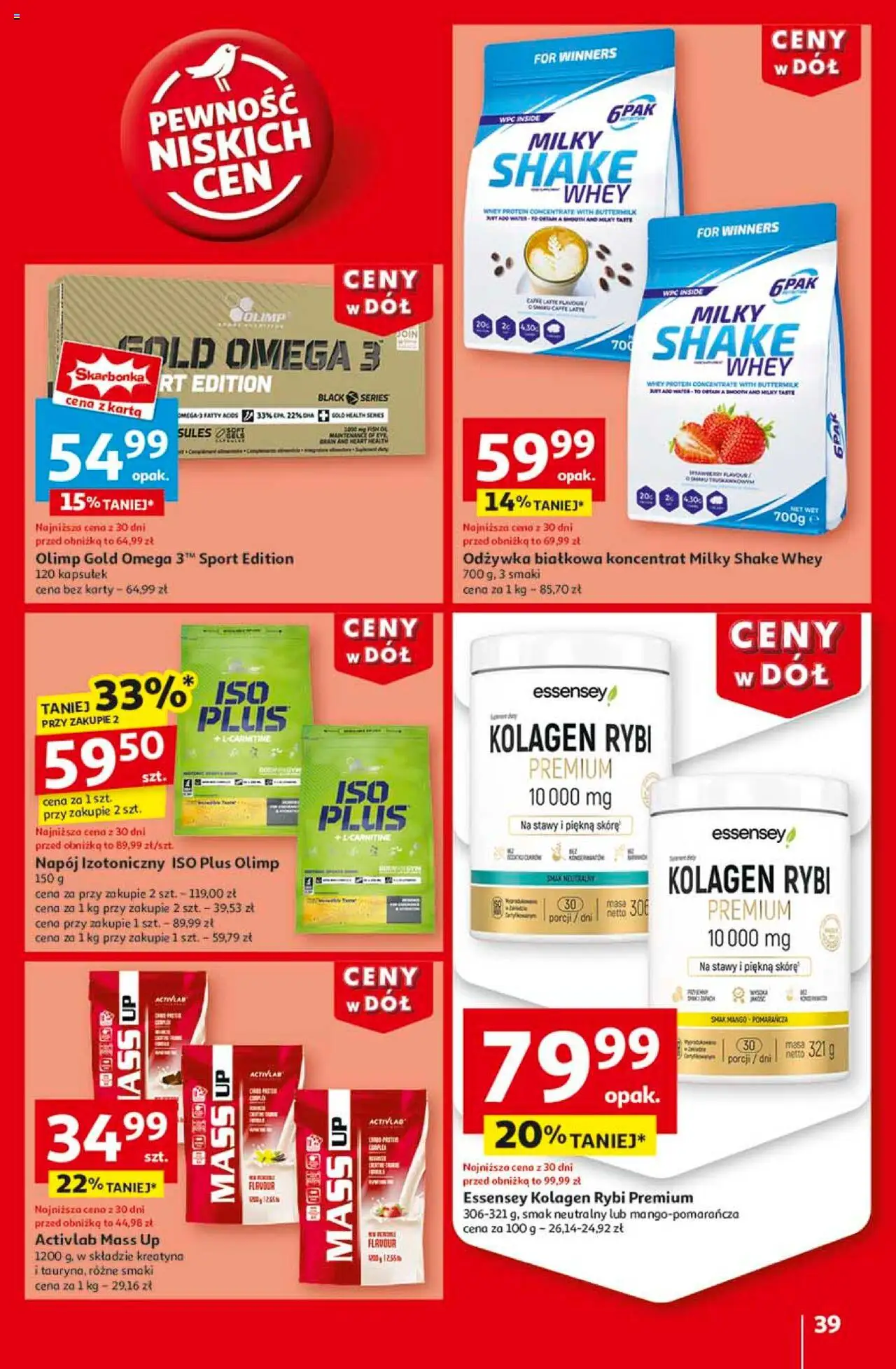Auchan Ceny w dół Hipermarket Gazetka ważna od 23.01.2025 do 29.01.2025 strona 39