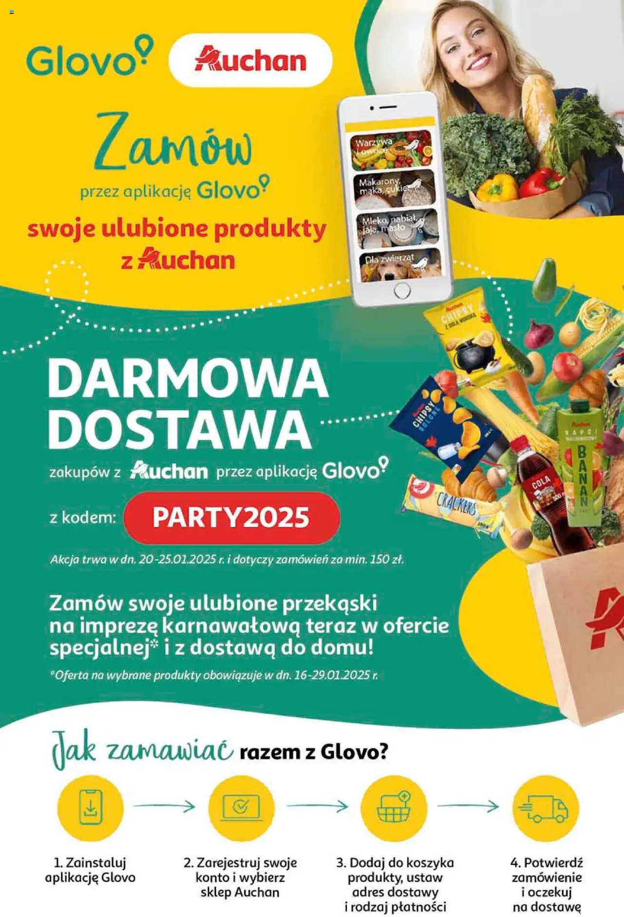 Auchan Ceny w dół Hipermarket Gazetka ważna od 23.01.2025 do 29.01.2025 strona 44