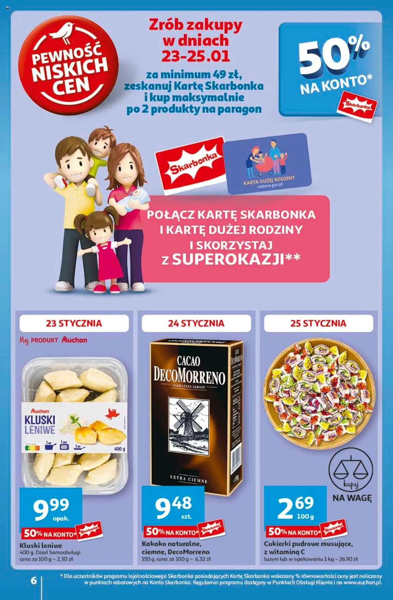 Auchan Ceny w dół Hipermarket Gazetka ważna od 23.01.2025 do 29.01.2025 strona 6