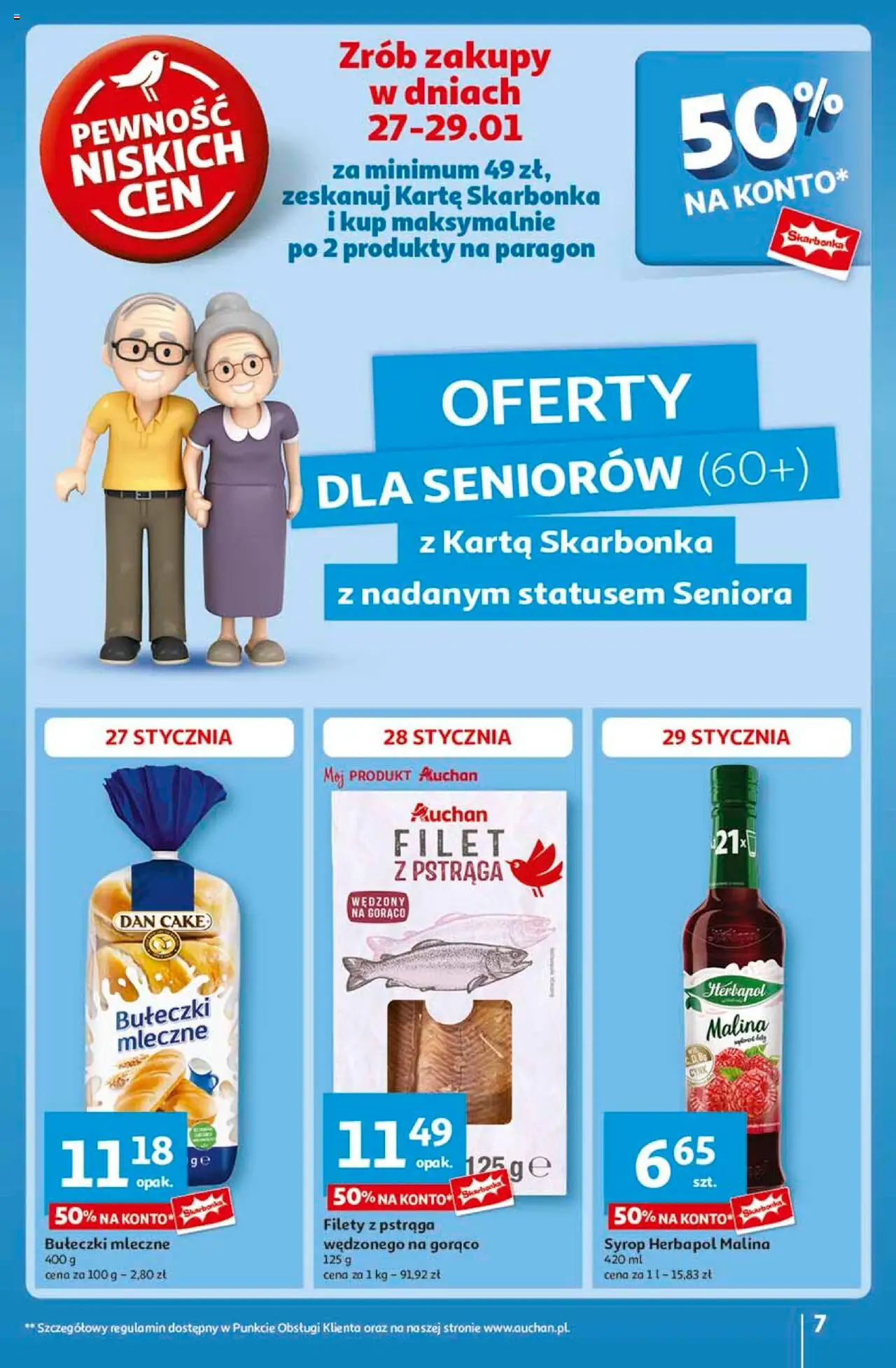 Auchan Ceny w dół Hipermarket Gazetka ważna od 23.01.2025 do 29.01.2025 strona 7
