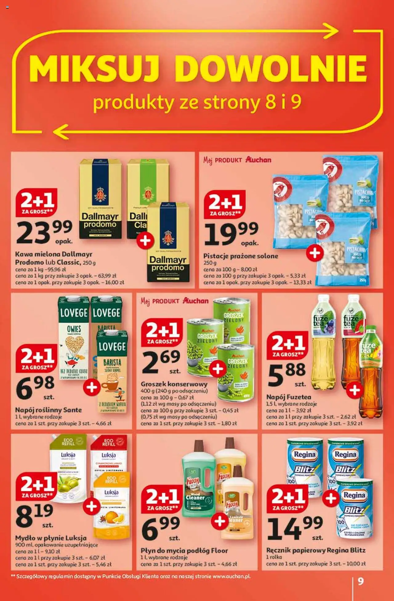Auchan Ceny w dół Hipermarket Gazetka ważna od 23.01.2025 do 29.01.2025 strona 9