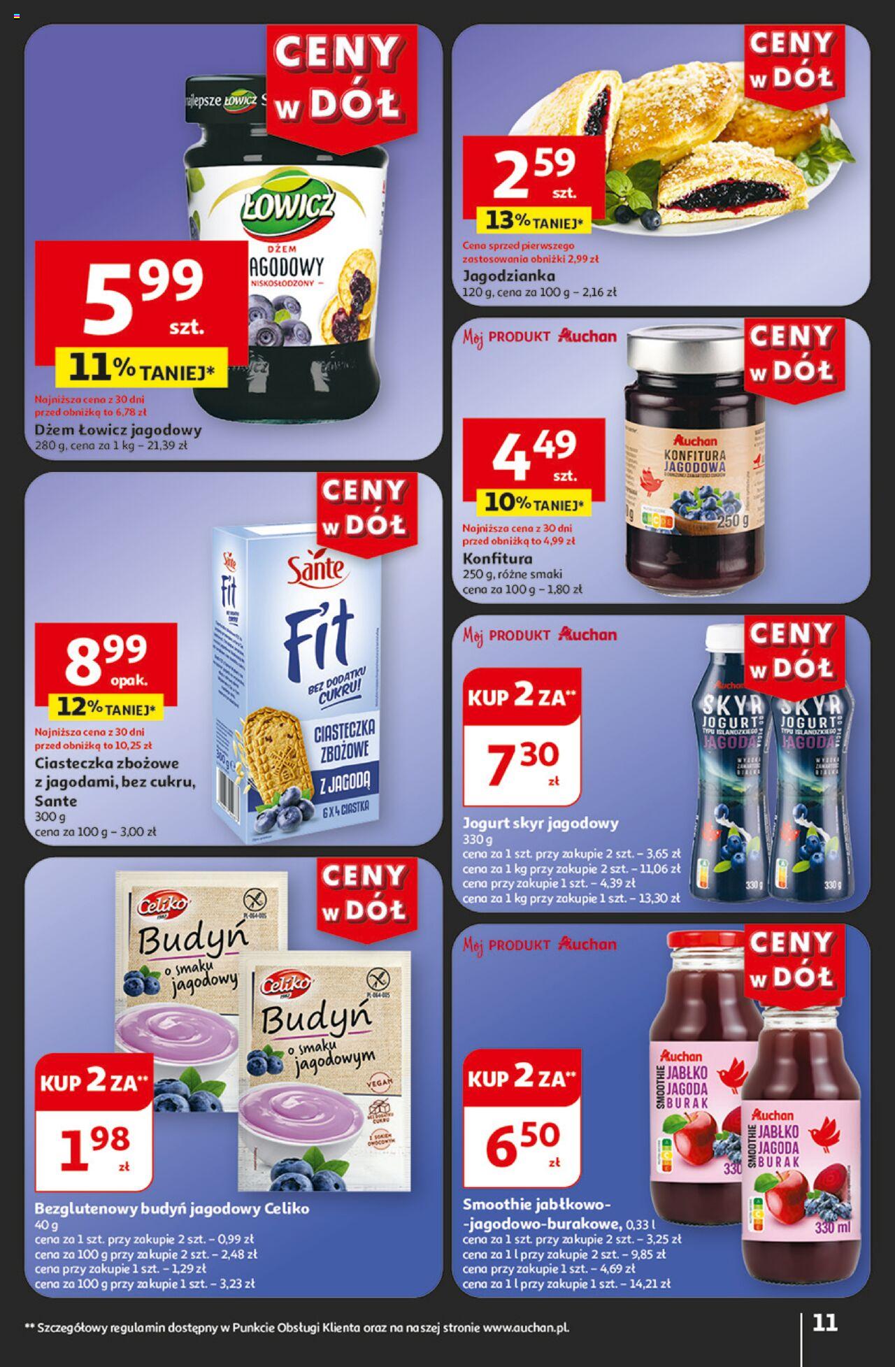 Auchan Ceny w dół Hipermarket Gazetka ważna od 27.06.2024 do 03.07.2024 strona 12