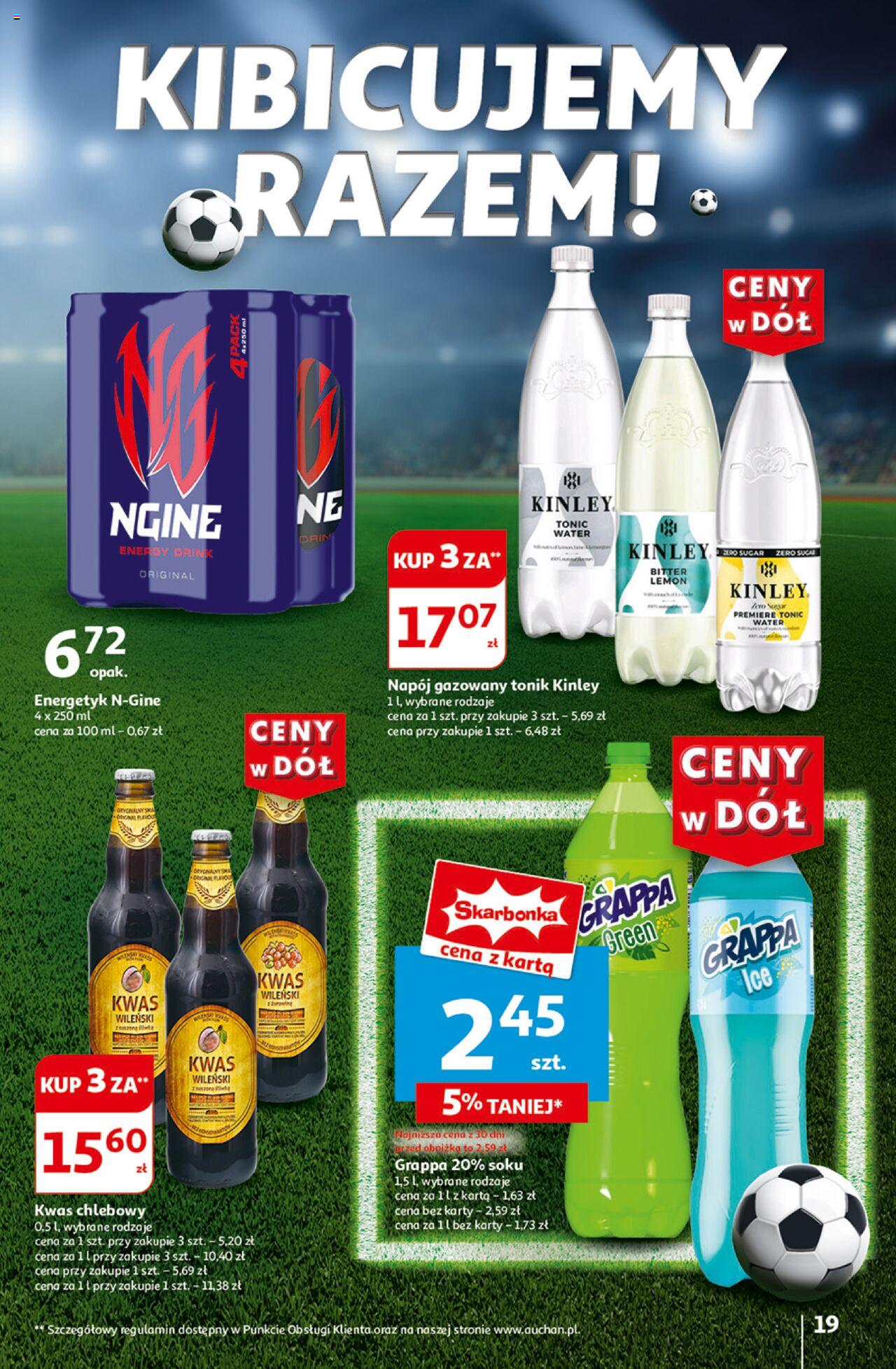 Auchan Ceny w dół Hipermarket Gazetka ważna od 27.06.2024 do 03.07.2024 strona 20