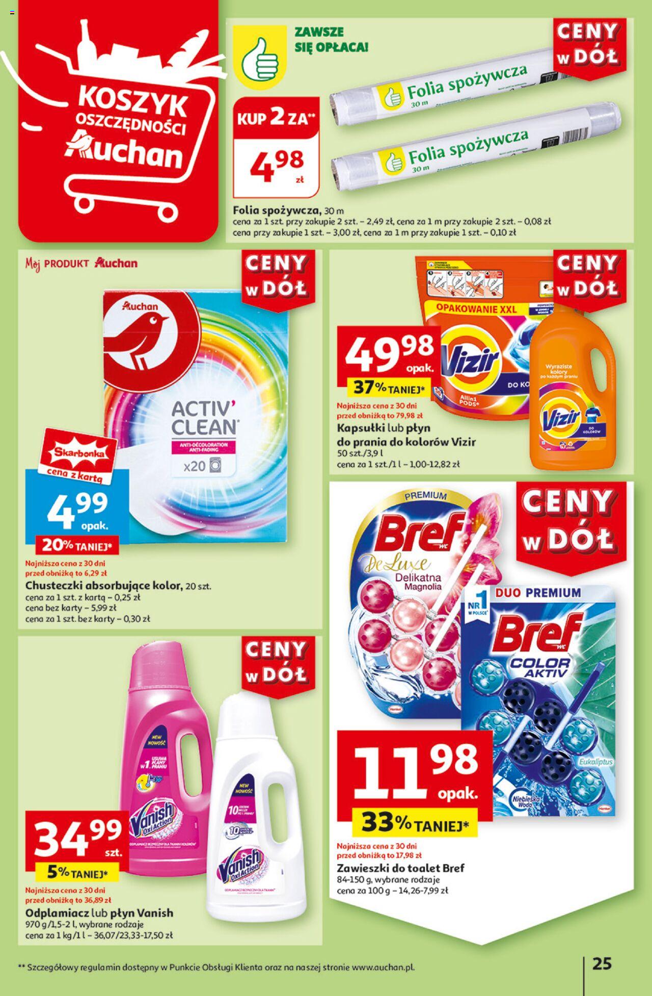 Auchan Ceny w dół Hipermarket Gazetka ważna od 27.06.2024 do 03.07.2024 strona 26