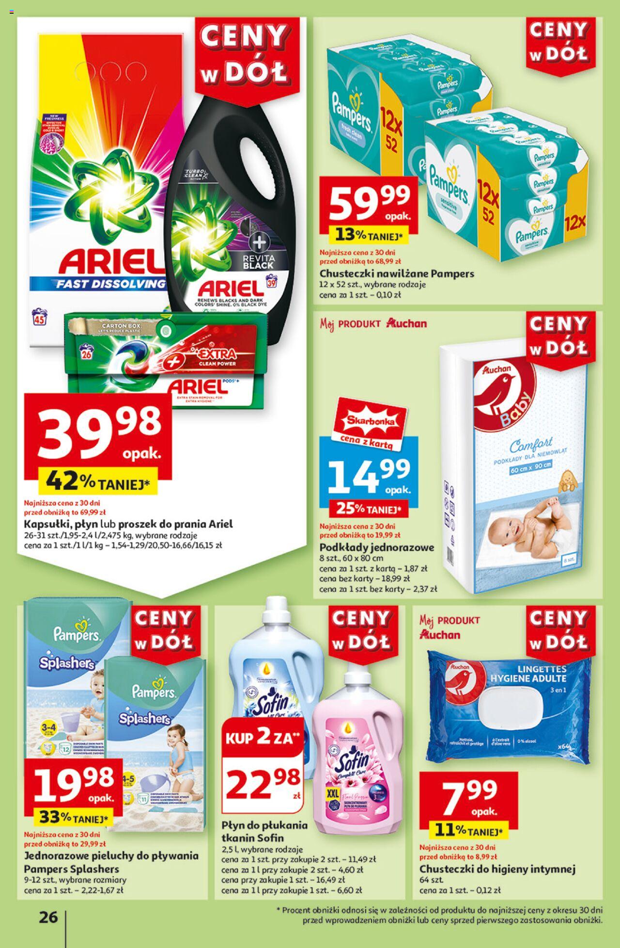 Auchan Ceny w dół Hipermarket Gazetka ważna od 27.06.2024 do 03.07.2024 strona 27