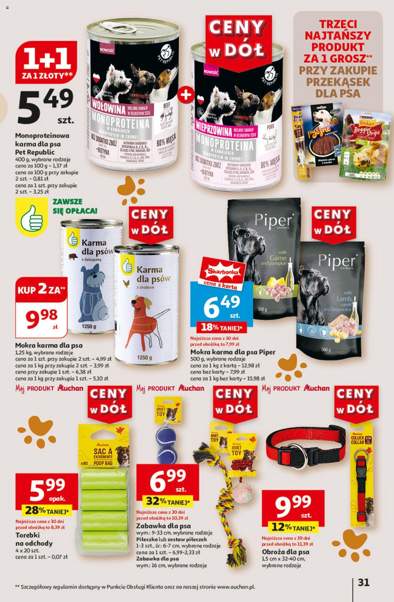 Auchan Ceny w dół Hipermarket Gazetka ważna od 27.06.2024 do 03.07.2024 strona 32