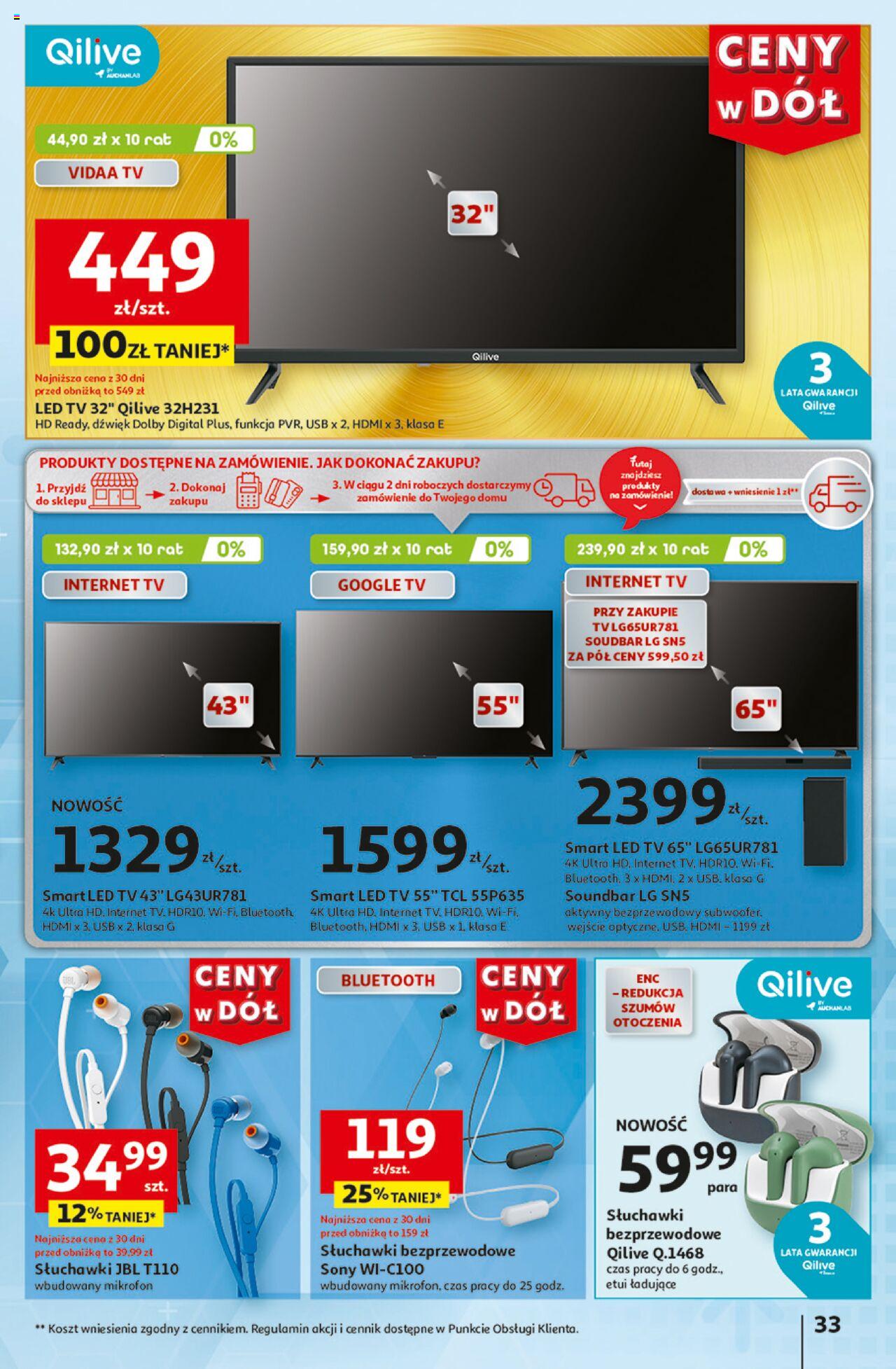 Auchan Ceny w dół Hipermarket Gazetka ważna od 27.06.2024 do 03.07.2024 strona 40