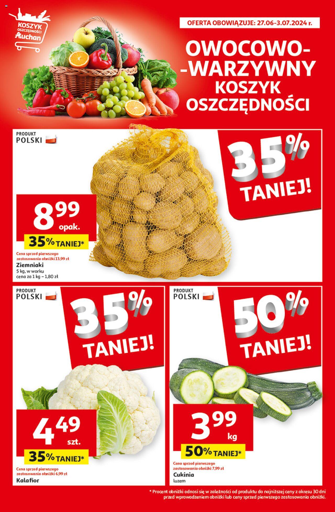Auchan Ceny w dół Hipermarket Gazetka ważna od 27.06.2024 do 03.07.2024 strona 5