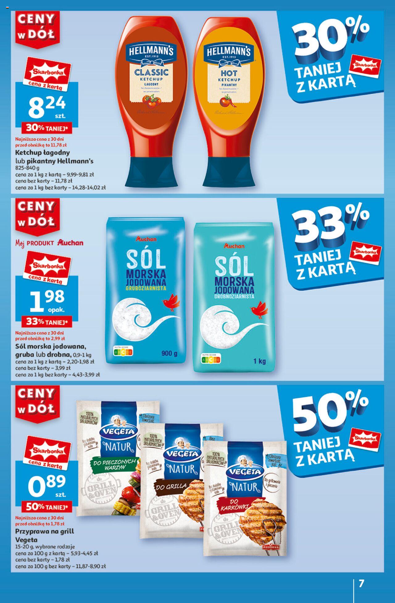 Auchan Ceny w dół Hipermarket Gazetka ważna od 27.06.2024 do 03.07.2024 strona 8