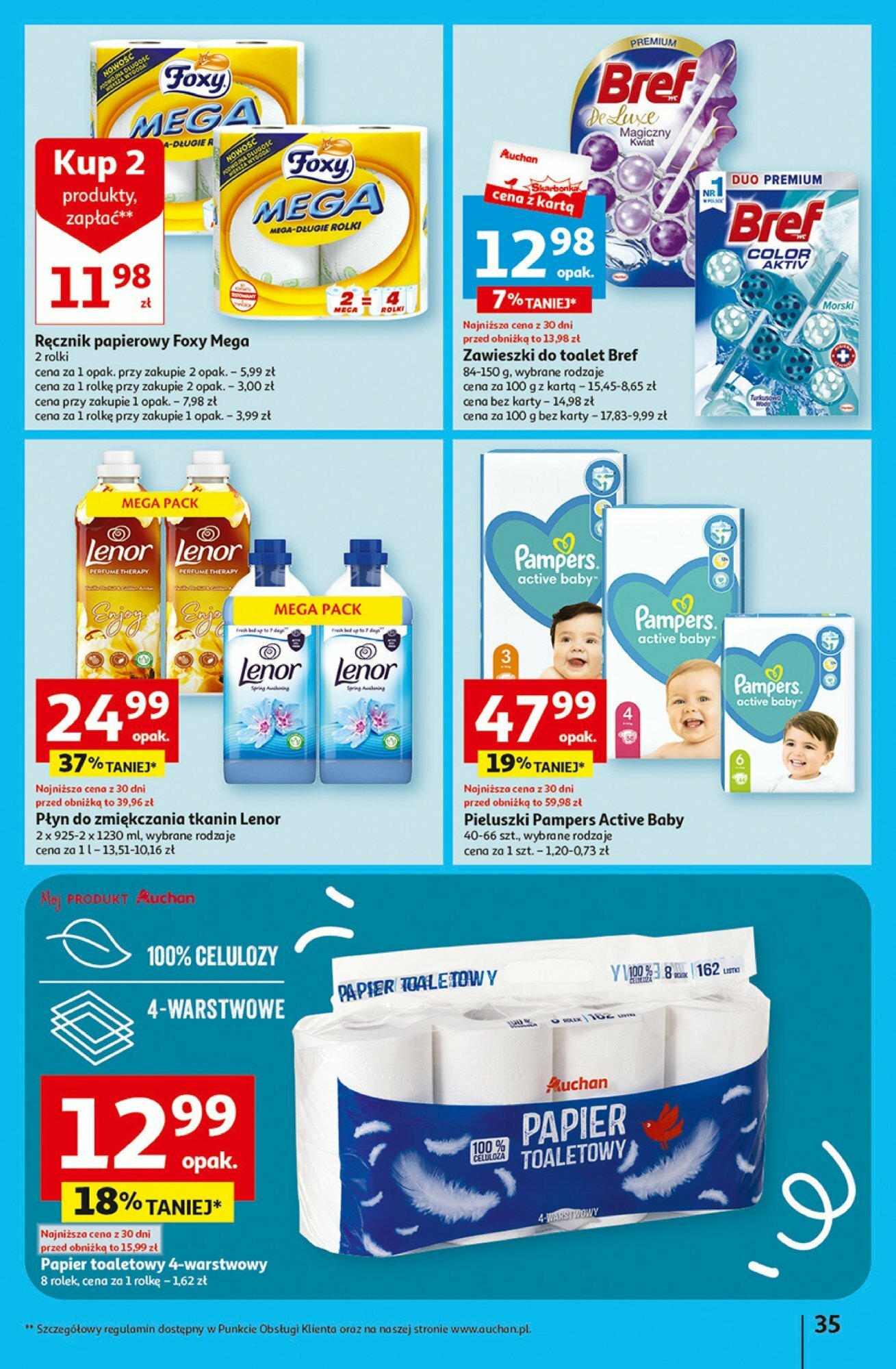 Auchan Coś dla niej i dla niego! Hipermarket Gazetka ważna od 07.03.2024 do 13.03.2024 strona 35