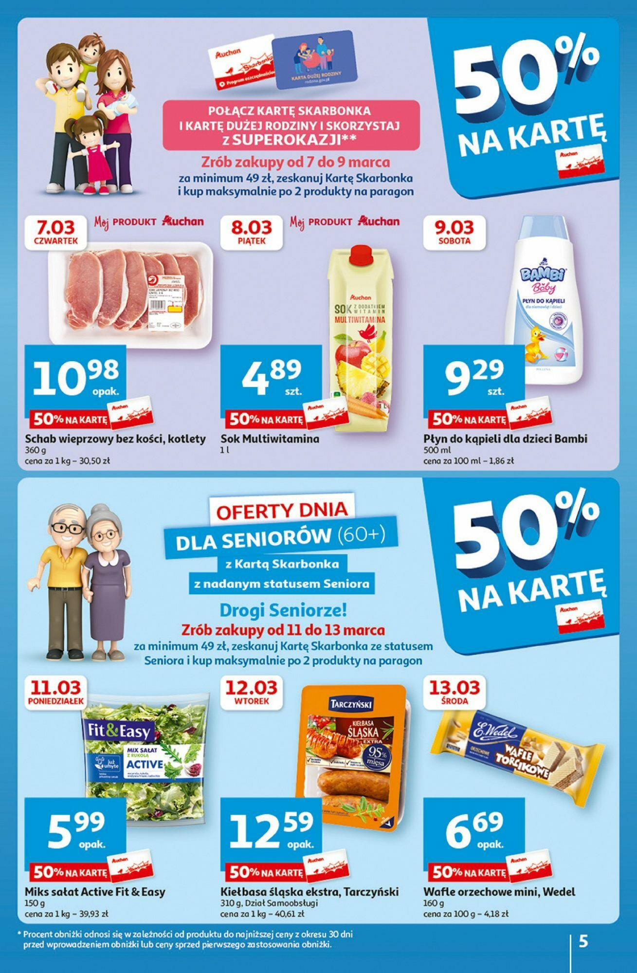 Auchan Coś dla niej i dla niego! Hipermarket Gazetka ważna od 07.03.2024 do 13.03.2024 strona 5