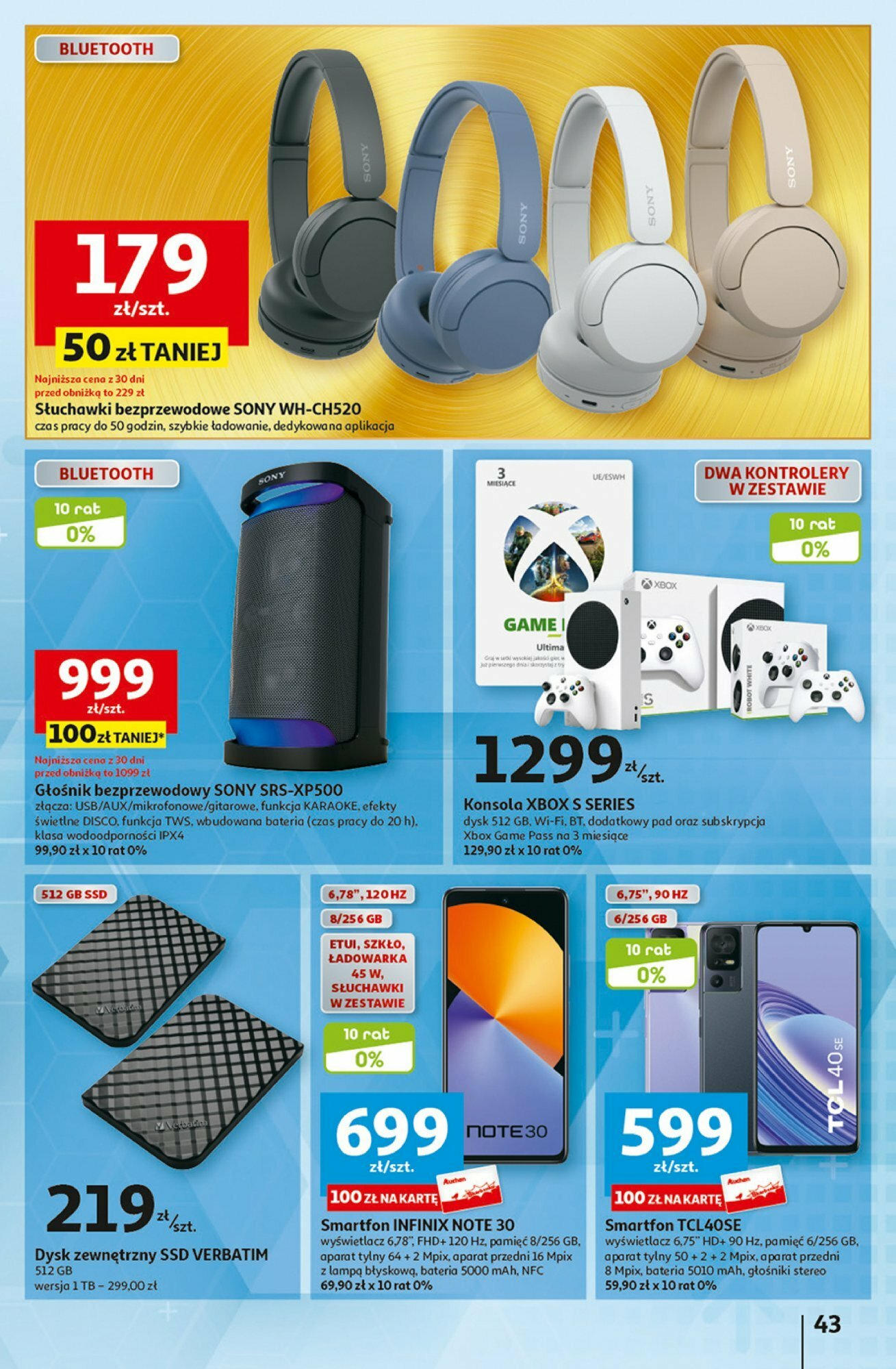 Auchan Coś dla niej i dla niego! Hipermarket Gazetka ważna od 07.03.2024 do 13.03.2024 strona 43