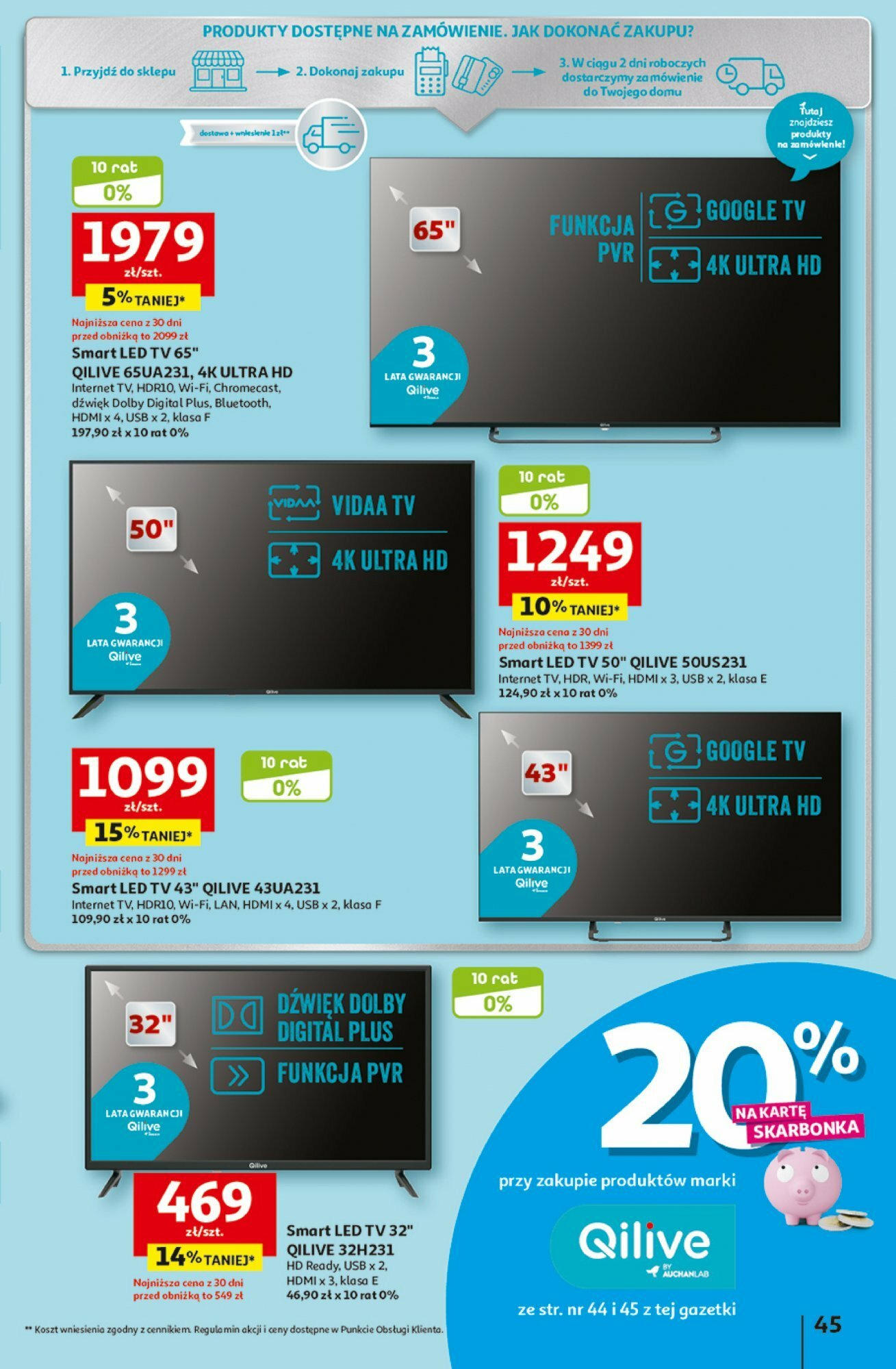Auchan Coś dla niej i dla niego! Hipermarket Gazetka ważna od 07.03.2024 do 13.03.2024 strona 45