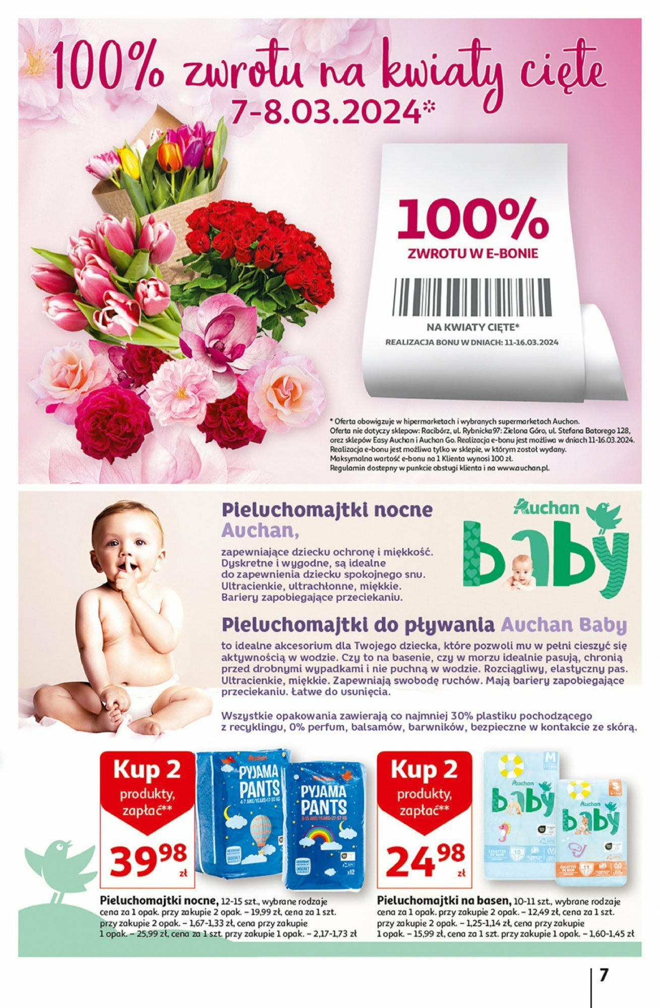Auchan Coś dla niej i dla niego! Hipermarket Gazetka ważna od 07.03.2024 do 13.03.2024 strona 7