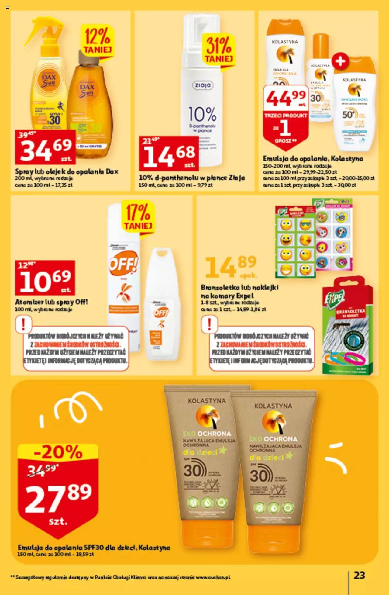 Auchan Czas na wypoczynek Hipermarket Gazetka ważna od 09.06.2023 do 14.06.2023 strona 23