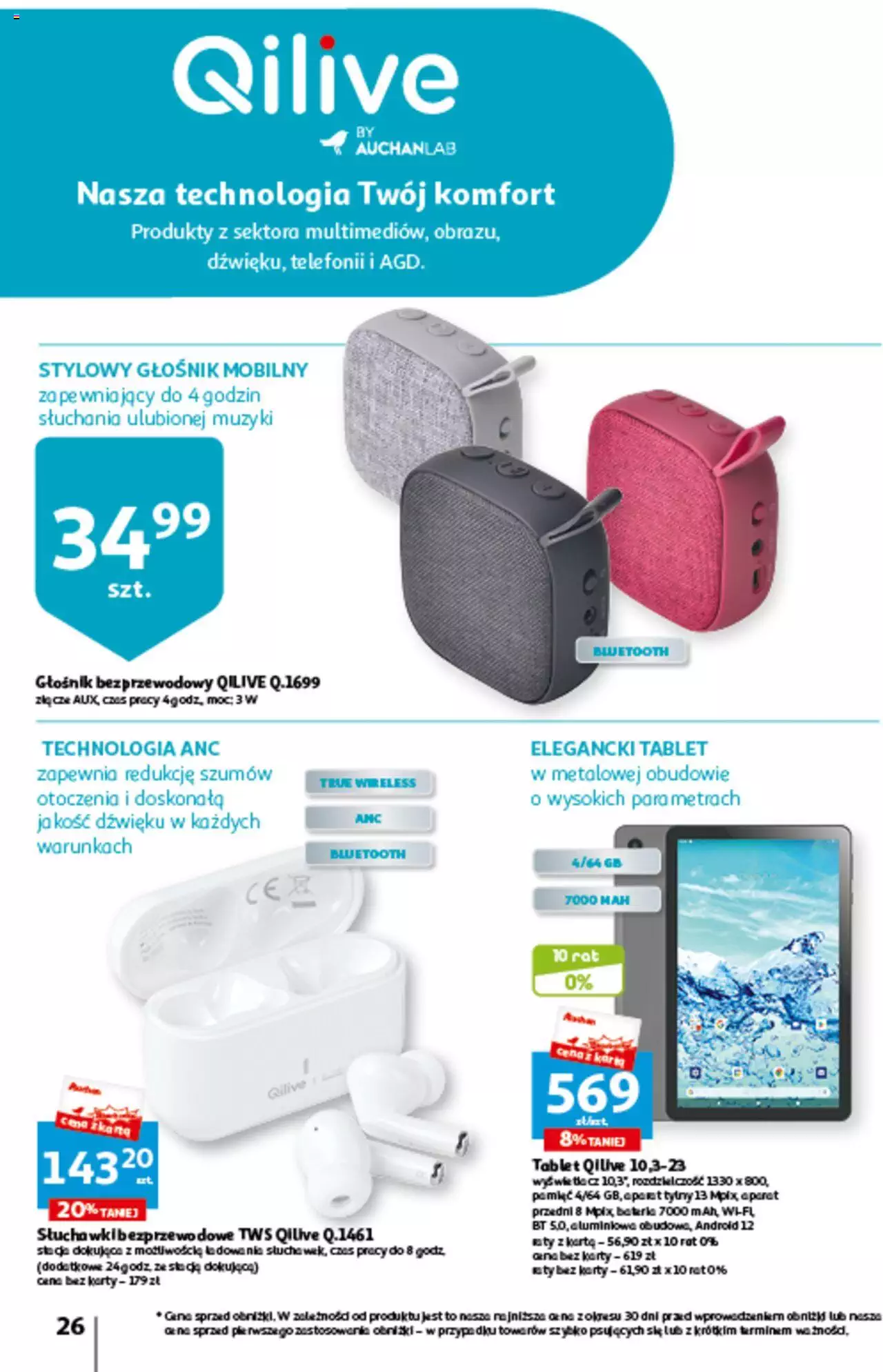 Auchan Czas na wypoczynek Hipermarket Gazetka ważna od 09.06.2023 do 14.06.2023 strona 26
