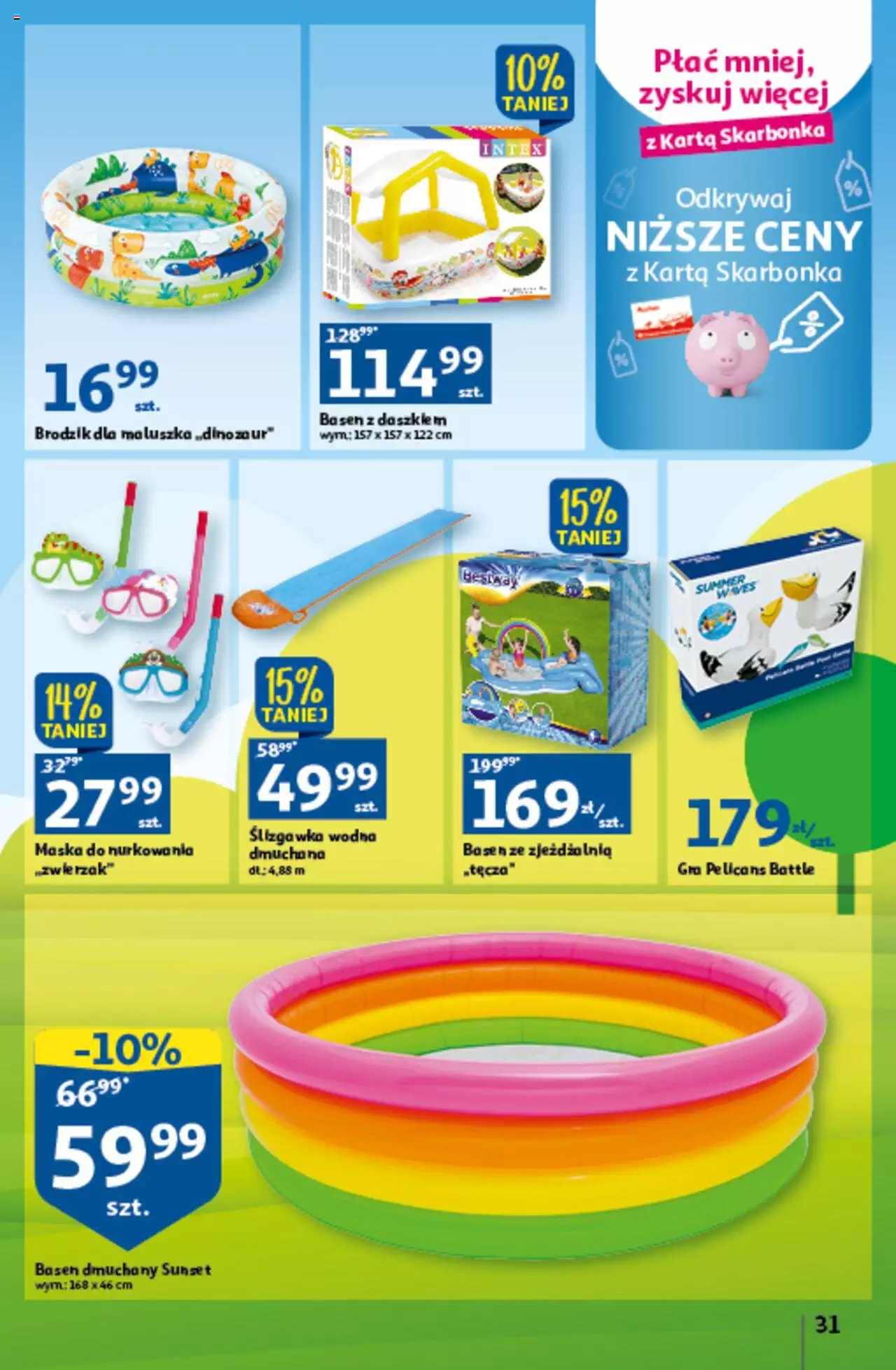 Auchan Czas na wypoczynek Hipermarket Gazetka ważna od 09.06.2023 do 14.06.2023 strona 31