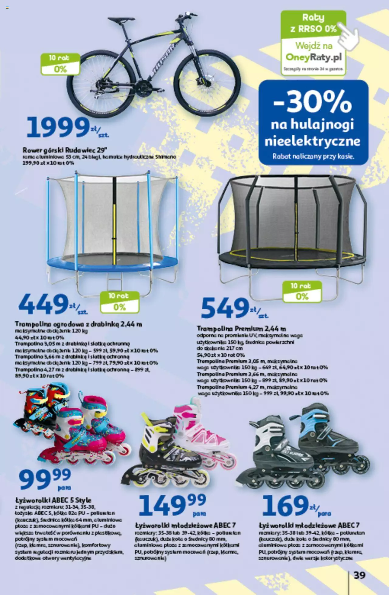 Auchan Czas na wypoczynek Hipermarket Gazetka ważna od 09.06.2023 do 14.06.2023 strona 39