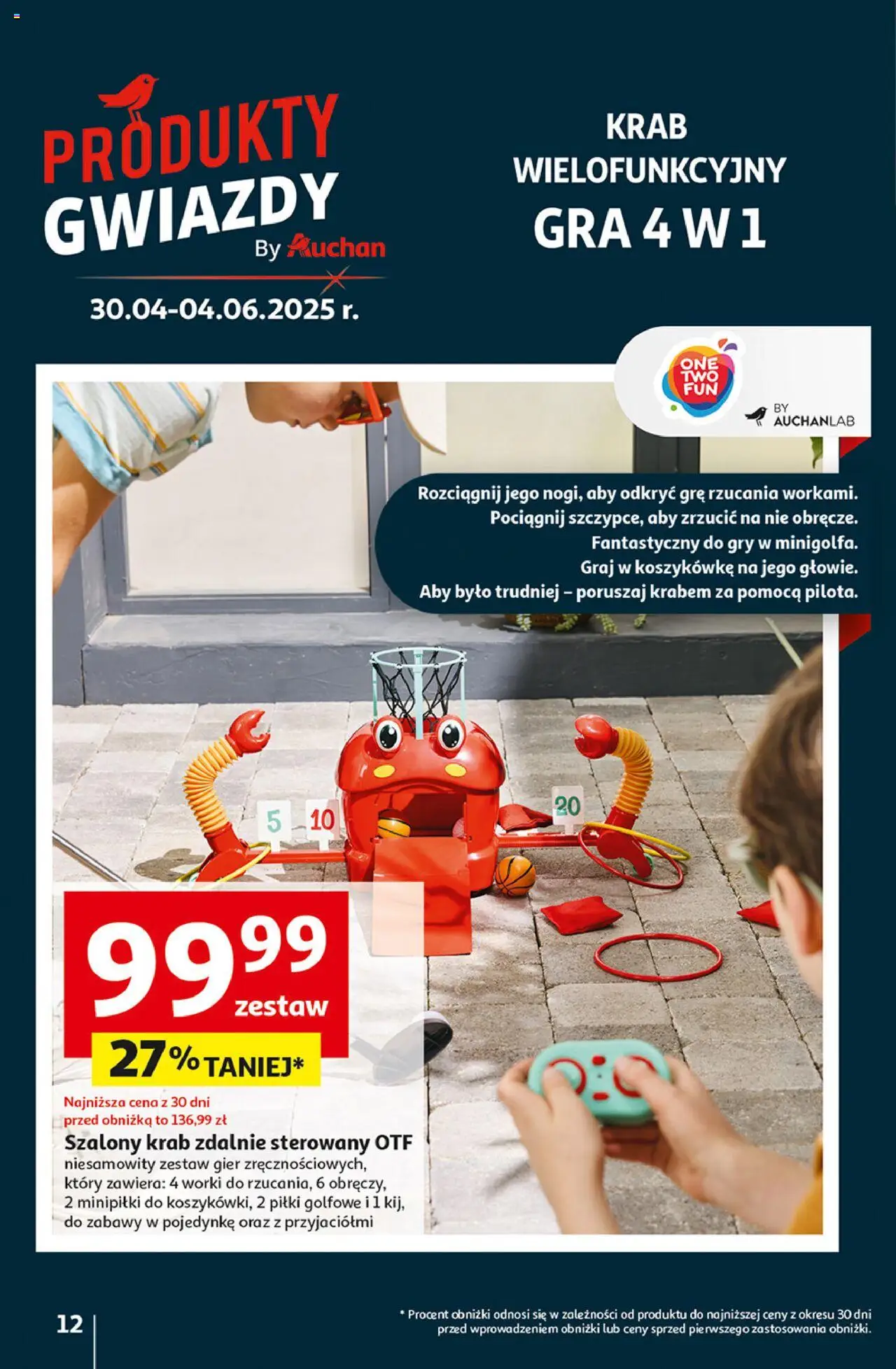 Auchan Dobra Zabawa to Poważna Sprawa Hipermarket Gazetka ważna od 29.05.2025 do 04.06.2025 strona 12