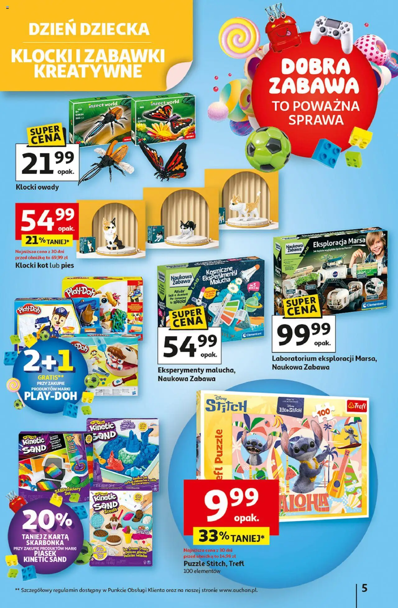 Auchan Dobra Zabawa to Poważna Sprawa Hipermarket Gazetka ważna od 29.05.2025 do 04.06.2025 strona 5