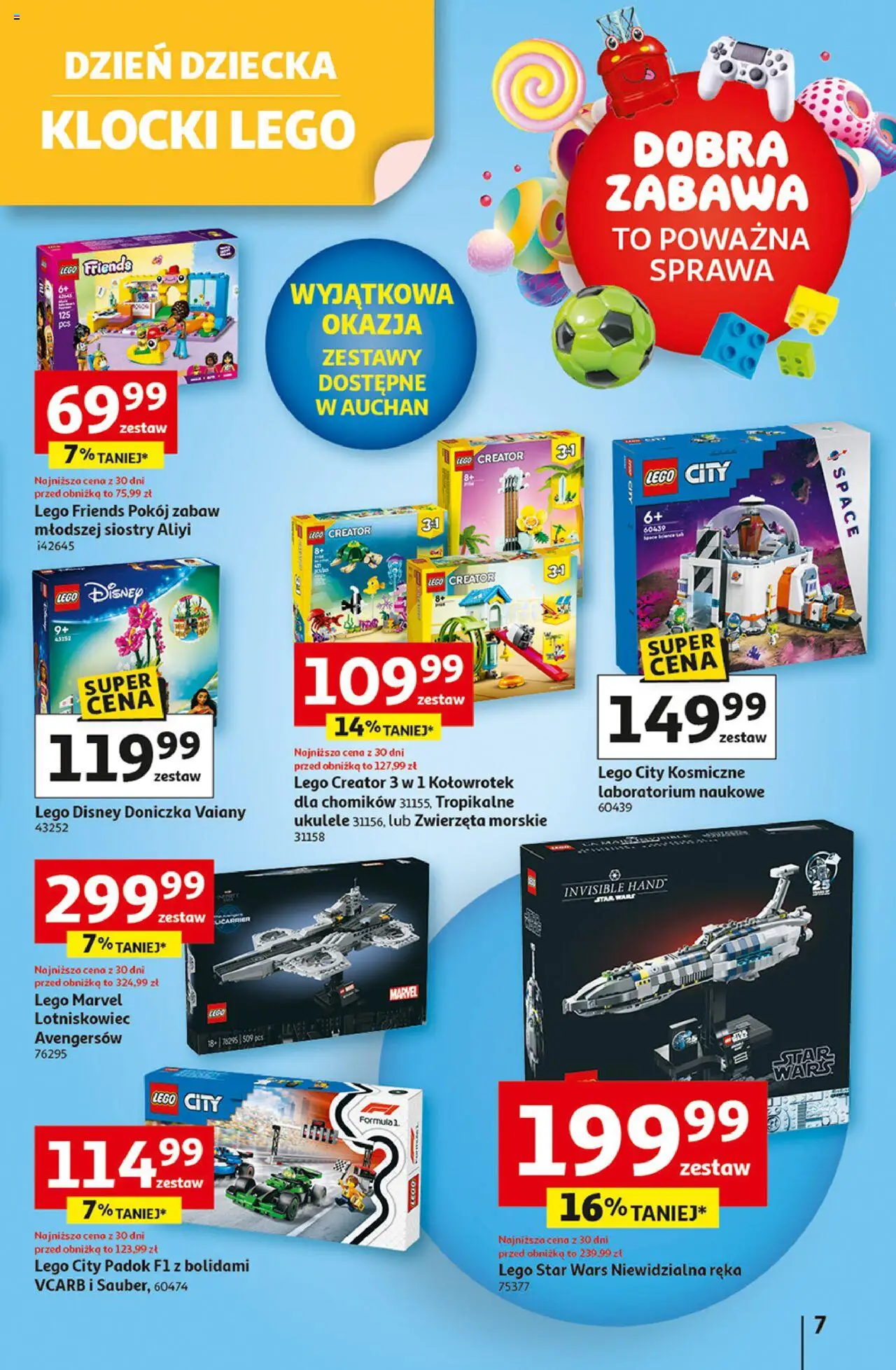 Auchan Dobra Zabawa to Poważna Sprawa Hipermarket Gazetka ważna od 29.05.2025 do 04.06.2025 strona 7
