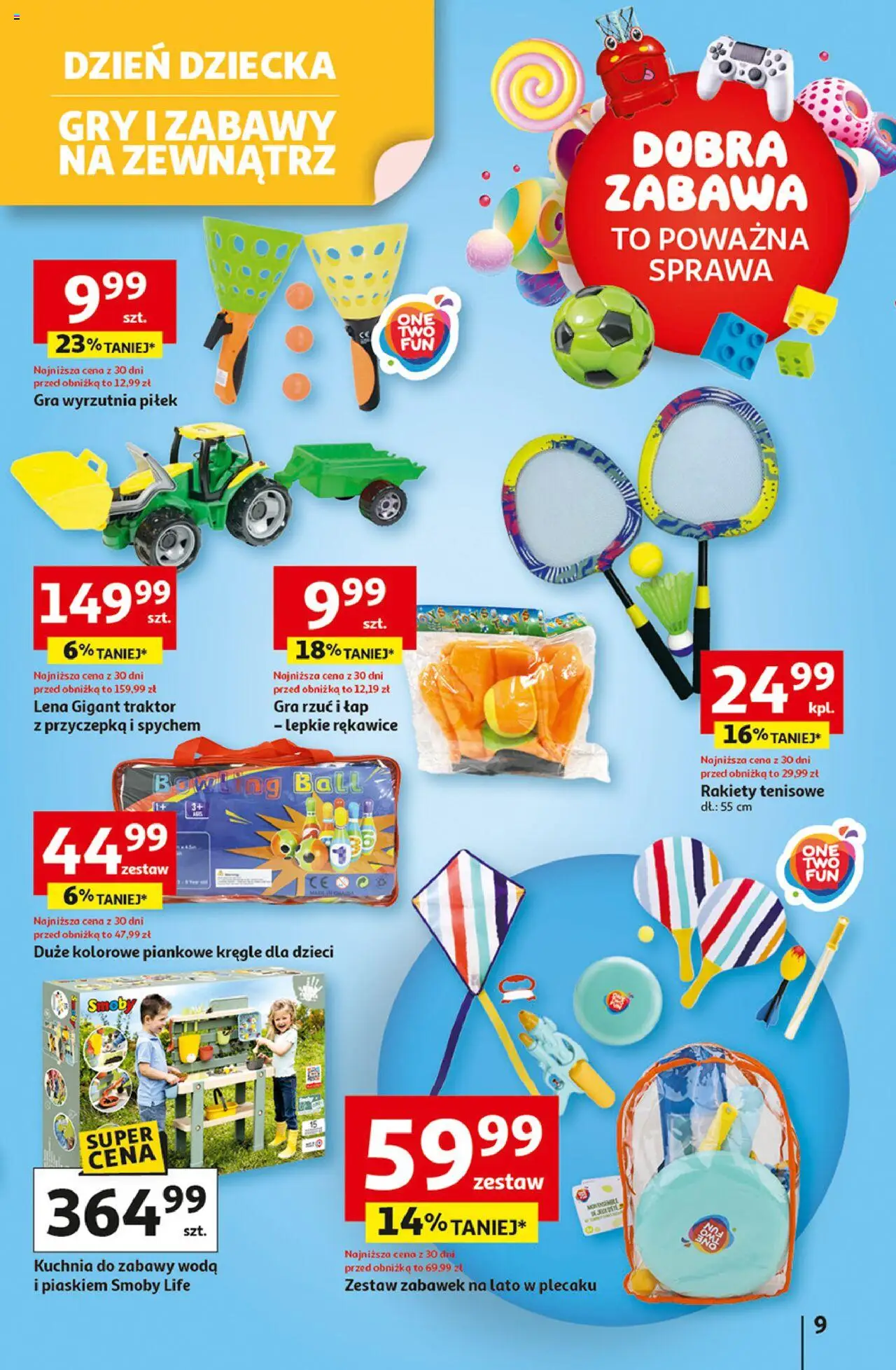 Auchan Dobra Zabawa to Poważna Sprawa Hipermarket Gazetka ważna od 29.05.2025 do 04.06.2025 strona 9