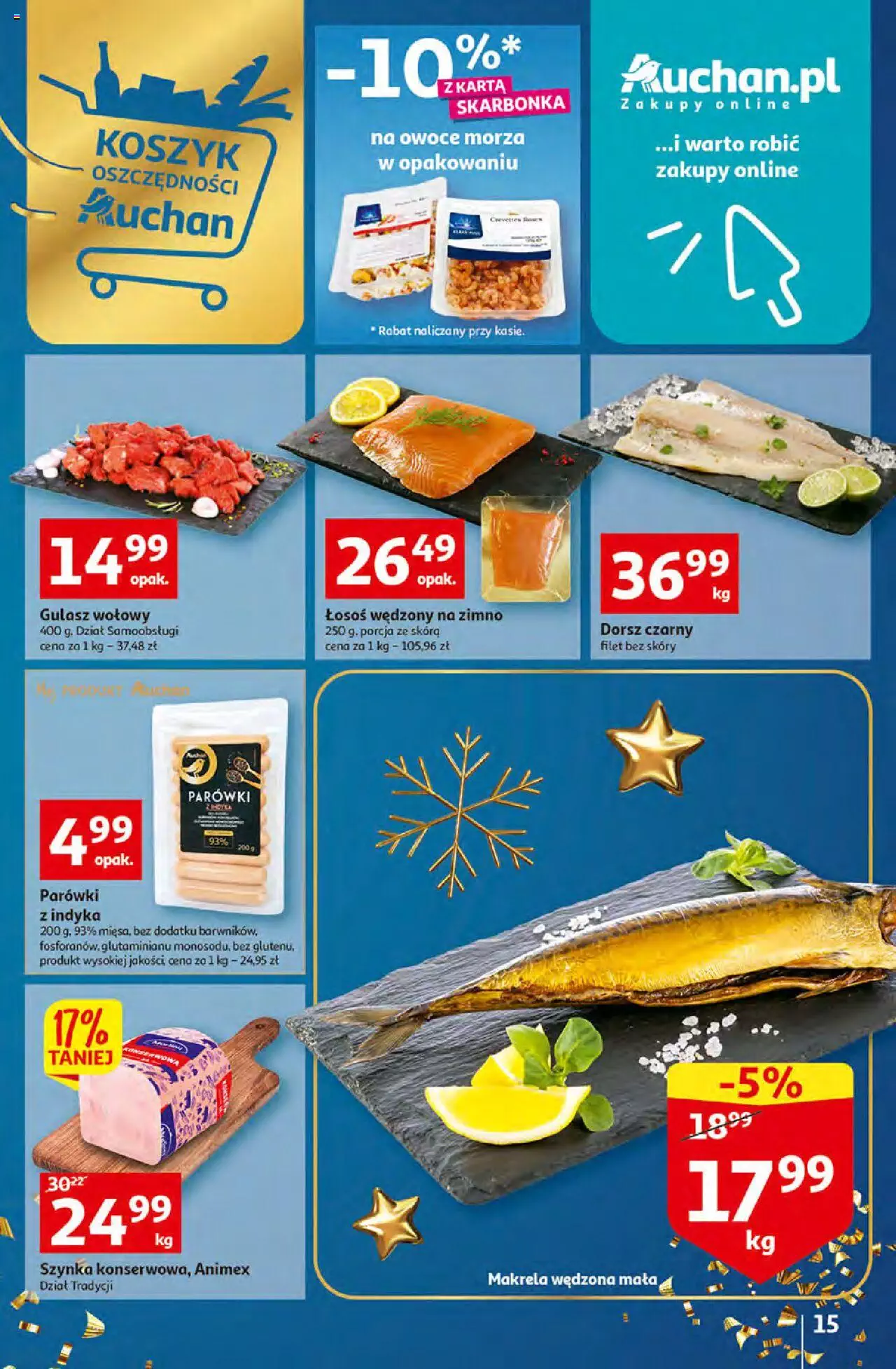 Auchan Gazetka Koszyk Oszczędności Auchan Hipermarkety ważna od 10.11.2022 do 16.11.2022 strona 15