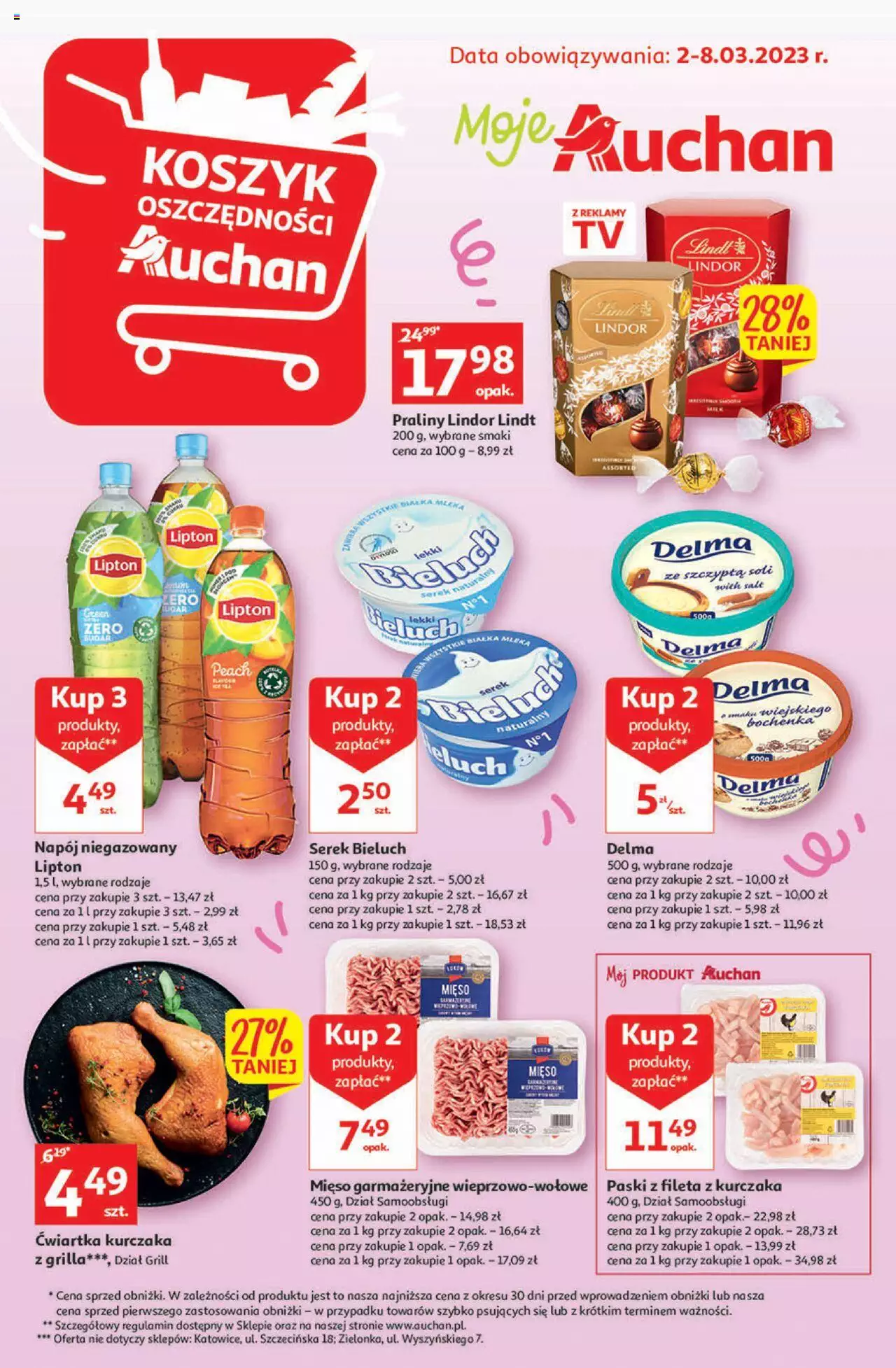 Auchan Gazetka Koszyk Oszczędności gazetka ważna  od 02.03 do 08.03.2023 strona 1