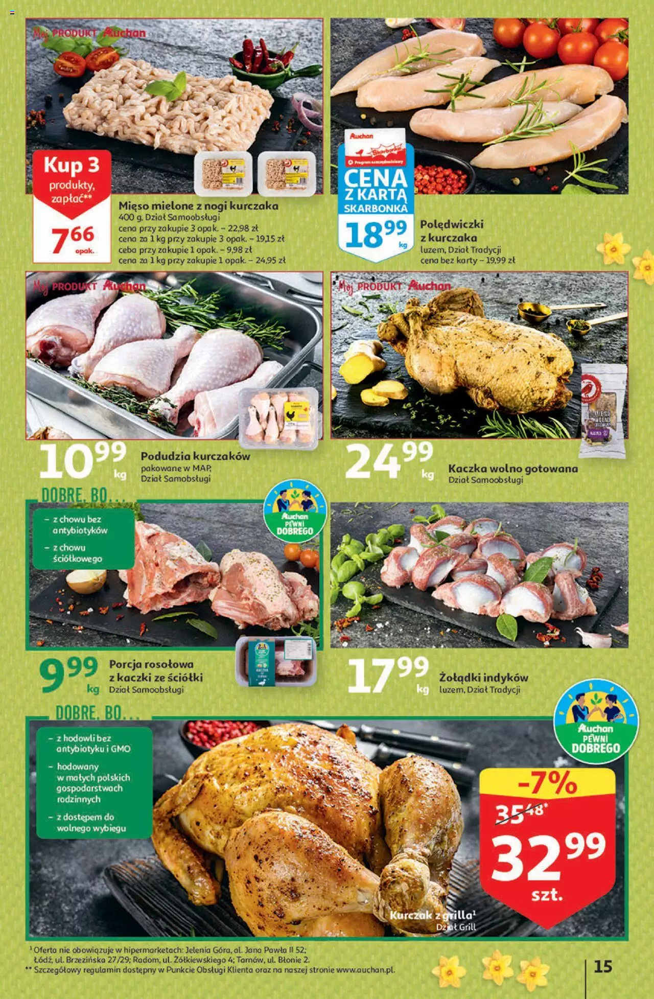 Auchan Gazetka Koszyk Oszczędności Hipermarket ważna  od 23.03.2023 do 29.03.2023 strona 15