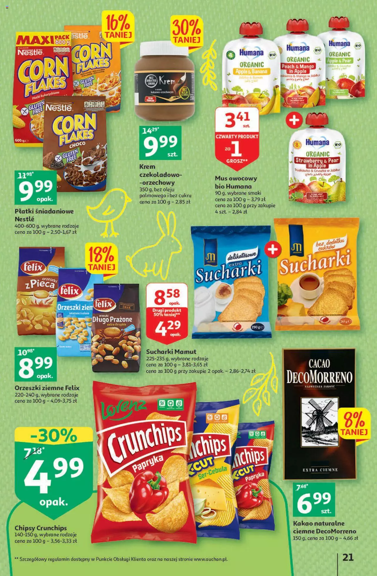 Auchan Gazetka Koszyk Oszczędności Hipermarket ważna  od 23.03.2023 do 29.03.2023 strona 21