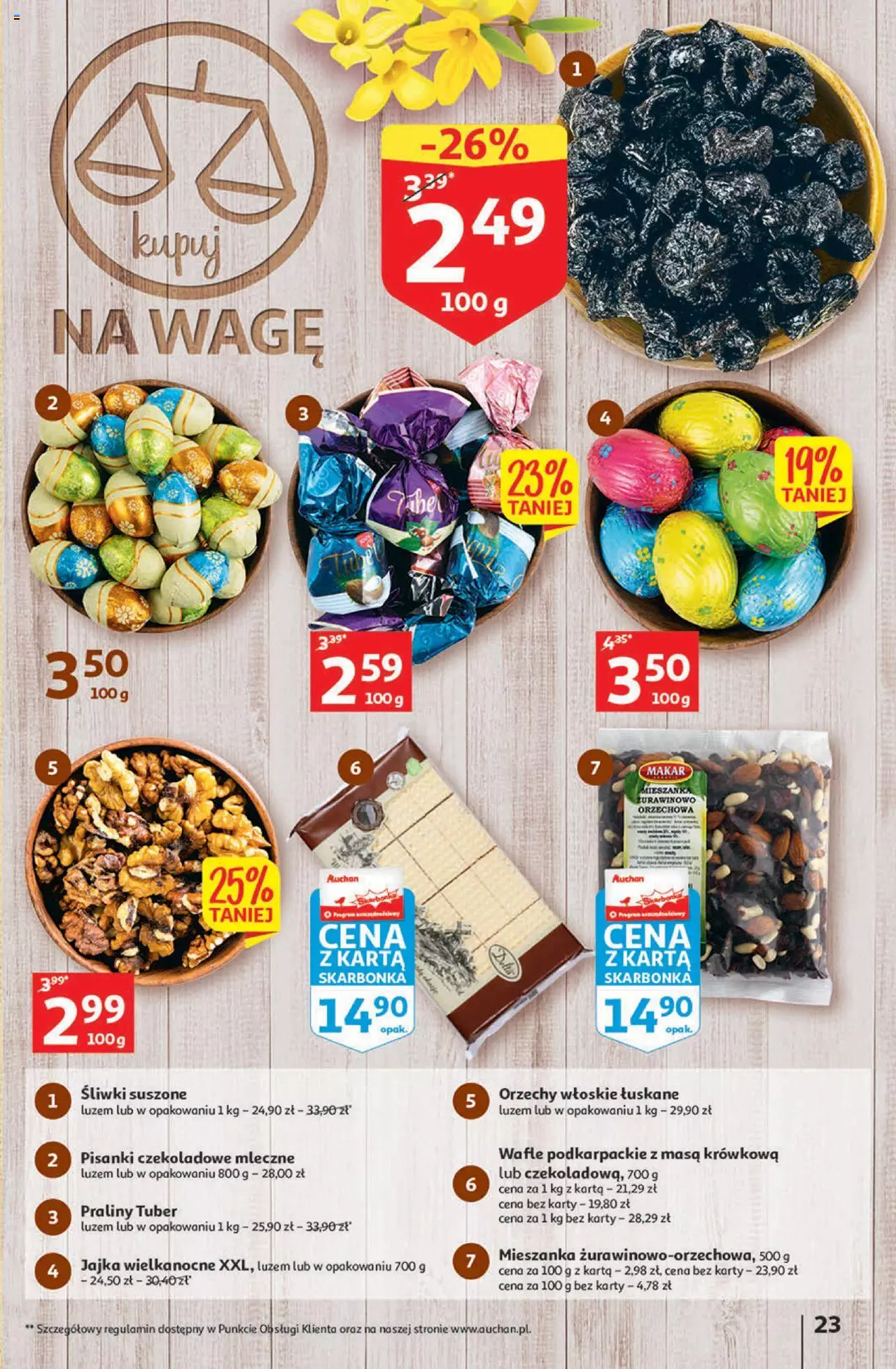 Auchan Gazetka Koszyk Oszczędności Hipermarket ważna  od 23.03.2023 do 29.03.2023 strona 23