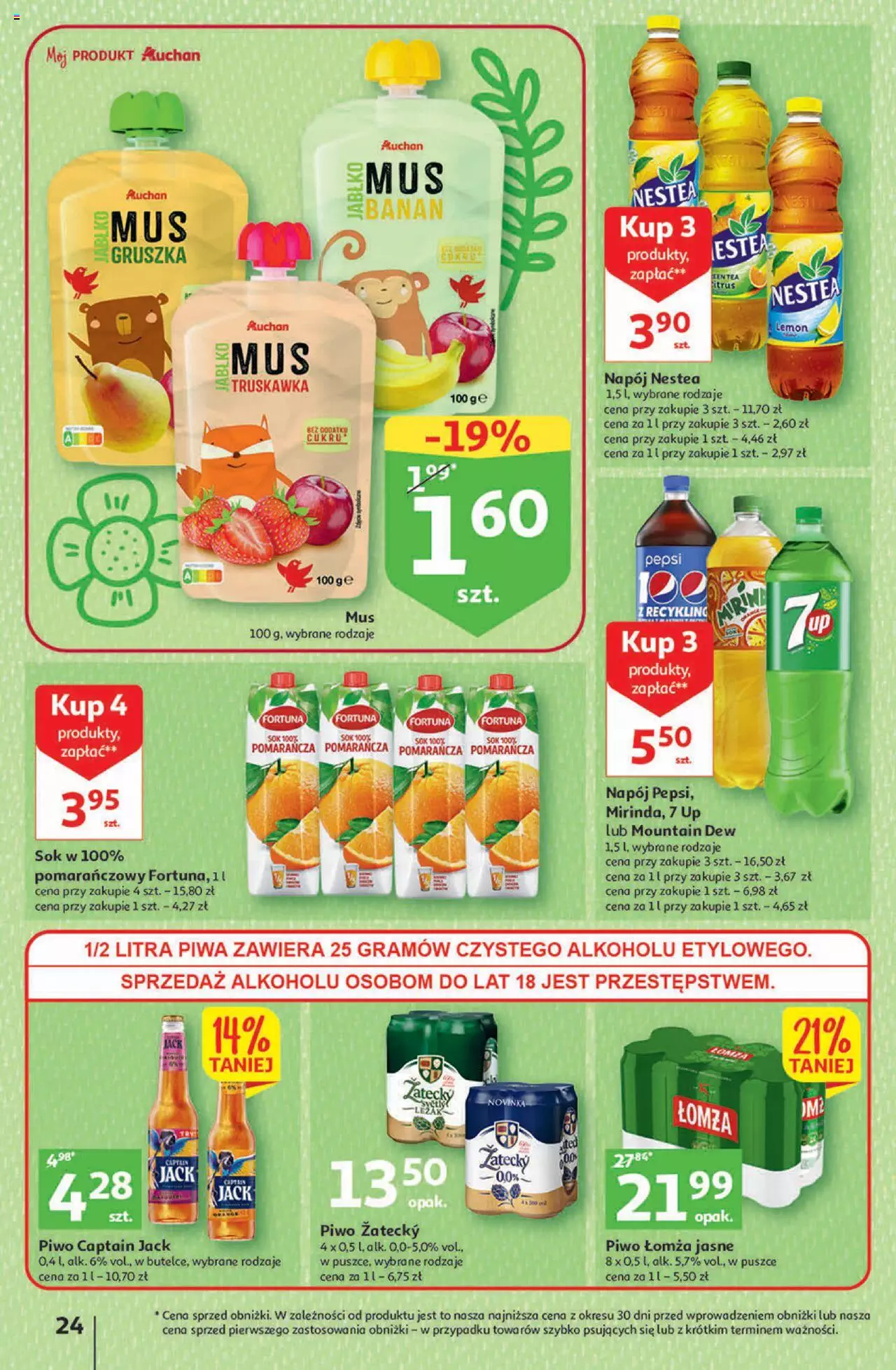 Auchan Gazetka Koszyk Oszczędności Hipermarket ważna  od 23.03.2023 do 29.03.2023 strona 24